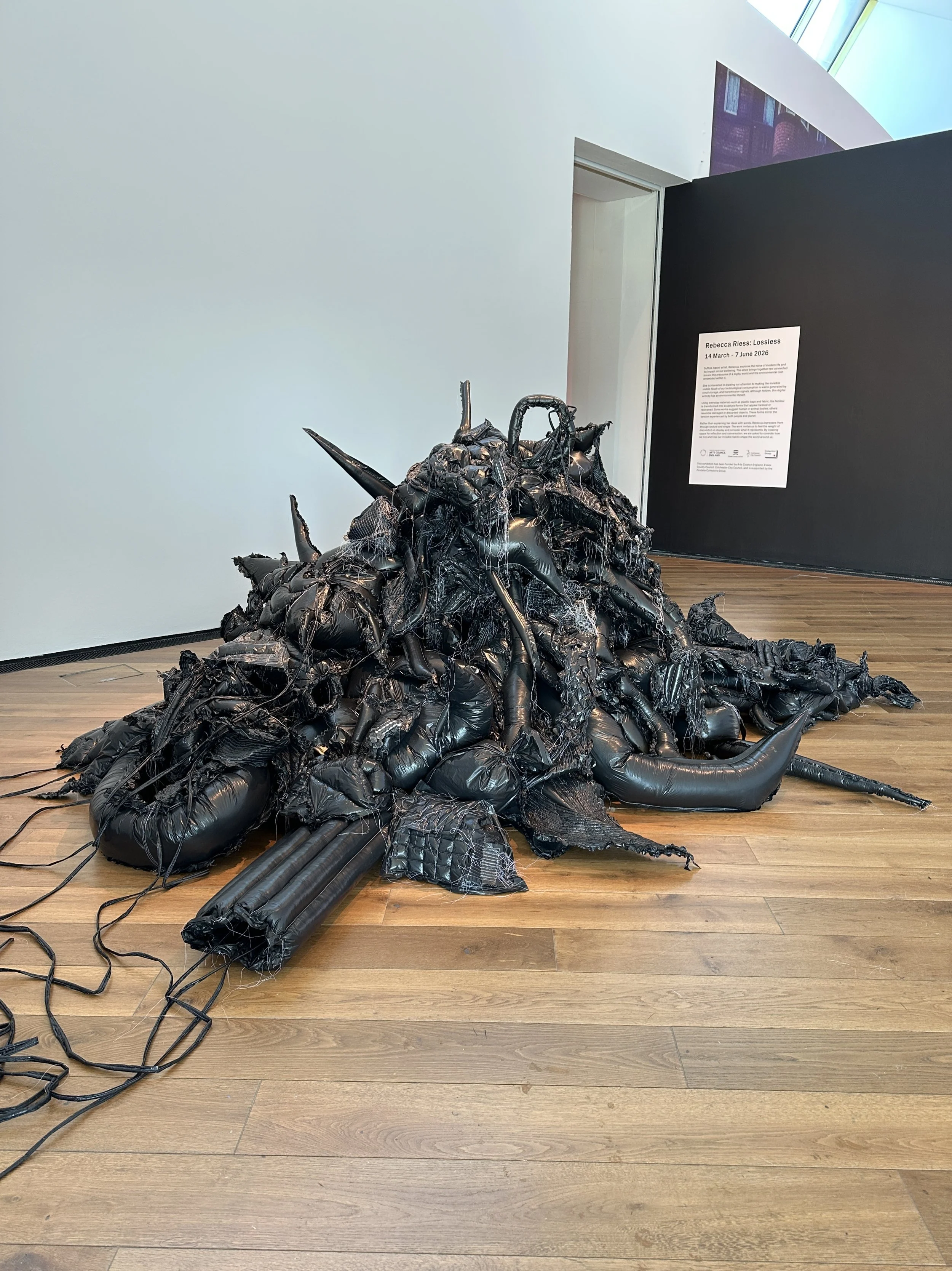 The Cloud, Site-specific Sculpture Firstsite Colchester 2026, Stitched Plastic