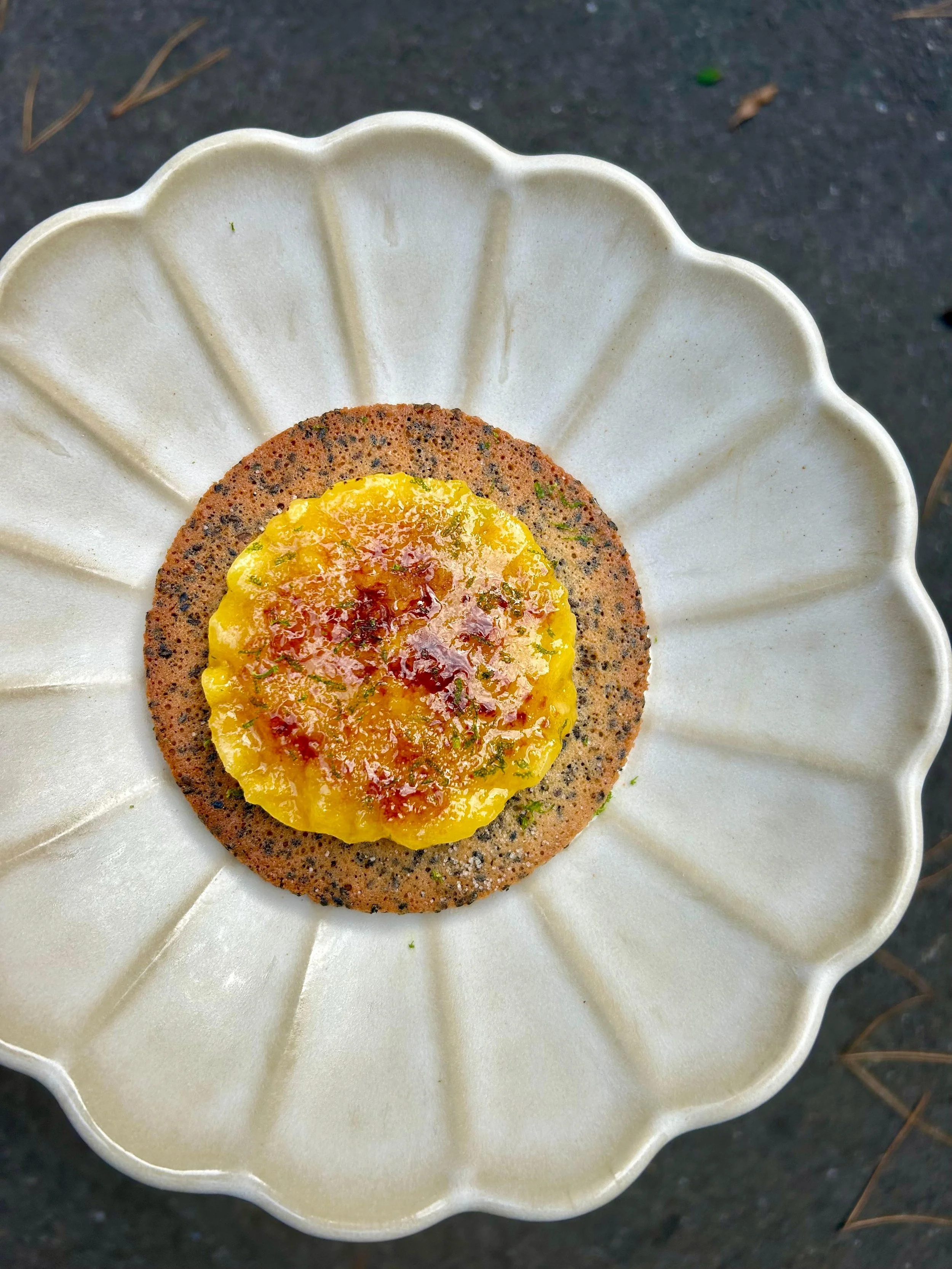 Dessert mangue coco signature chef privé sud-ouest – final sucré pour dîner à domicile