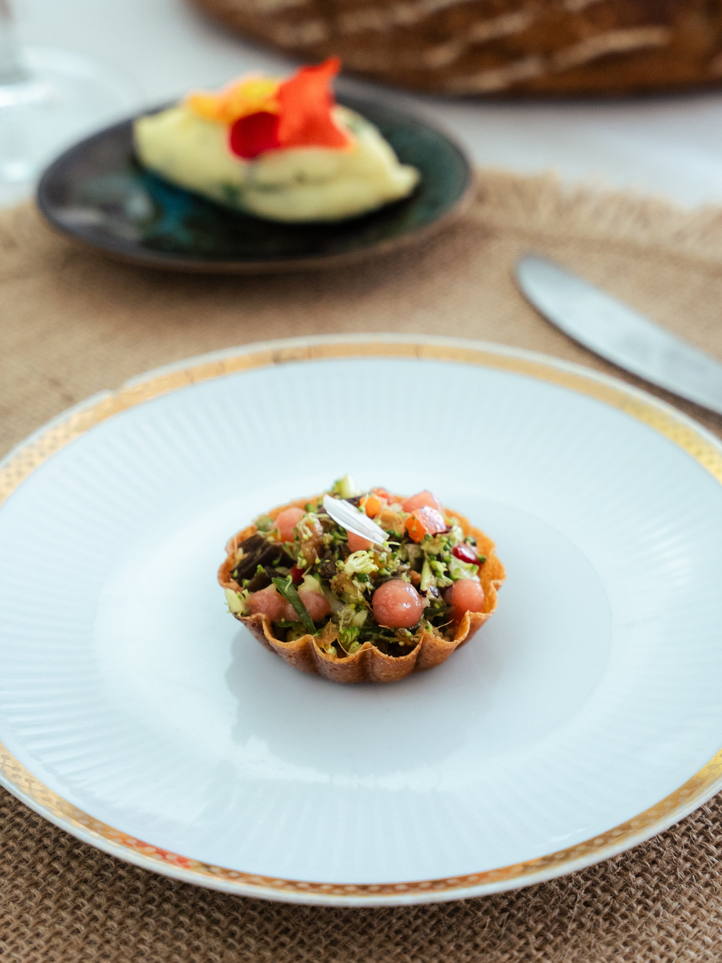 Mini tartelette gastronomique chef privé sud-ouest – bouchée raffinée pour cocktail et mariage