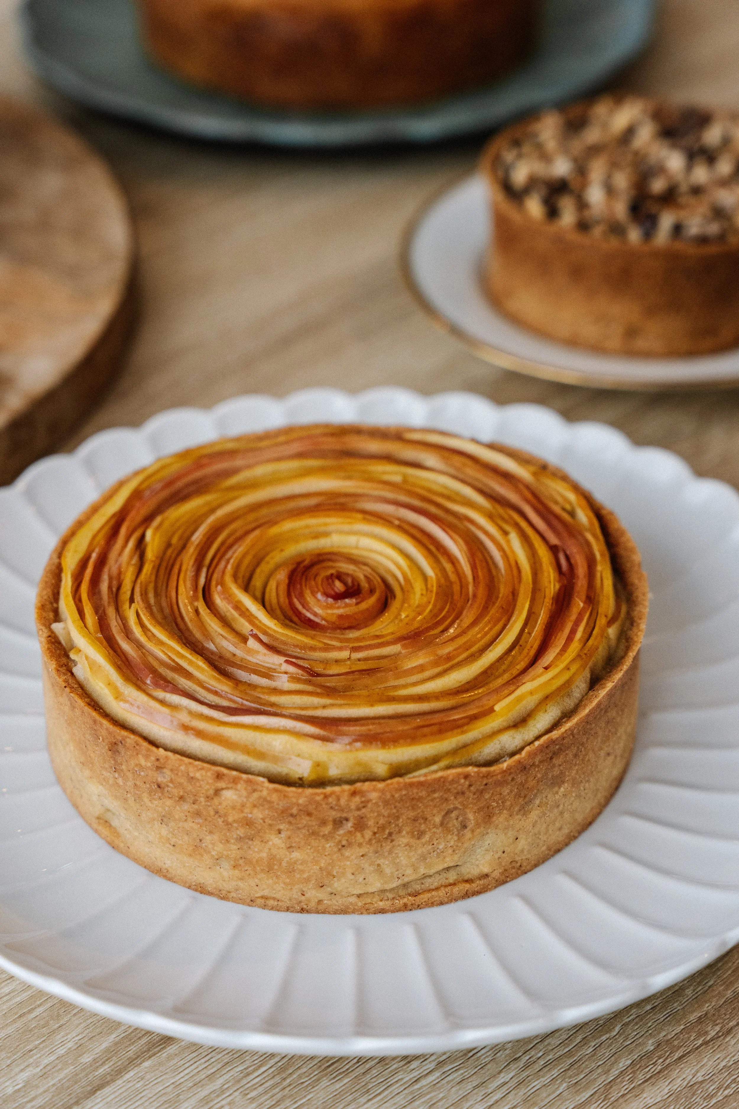 Tarte aux pommes artisanale réalisée par un chef privé dans les Landes – dessert élégant pour mariage et événements privés