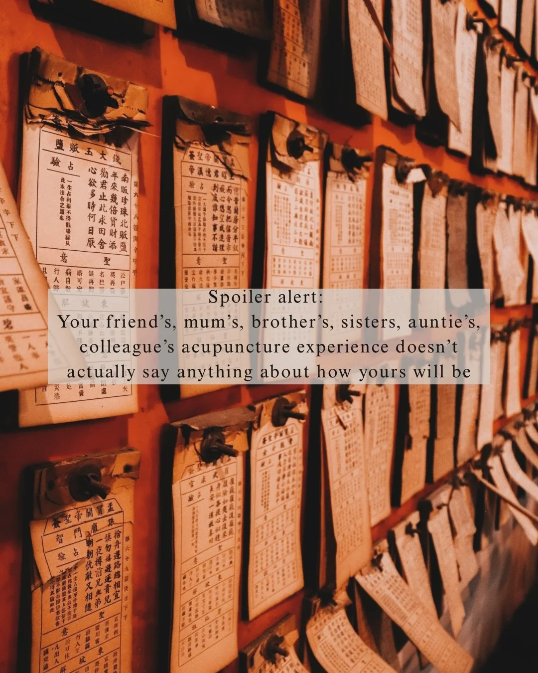 ✧ T A I L O R  M A D E ✧

One of the quiet strengths of acupuncture is this:
It is never generic.

In Chinese medicine, two people can arrive with the same symptom and walk away with completely different treatments, because we&rsquo;re not just match