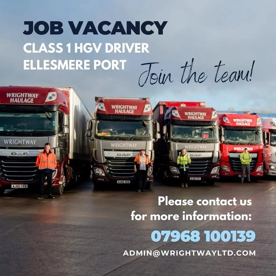We are looking for an experienced HGV Class 1 Driver to join our team at Wrightway! 👏

We are a trusted, family-run business with over 40 years of success and experience.

At Wrightway, we offer competitive pay rates depending on experience, excelle