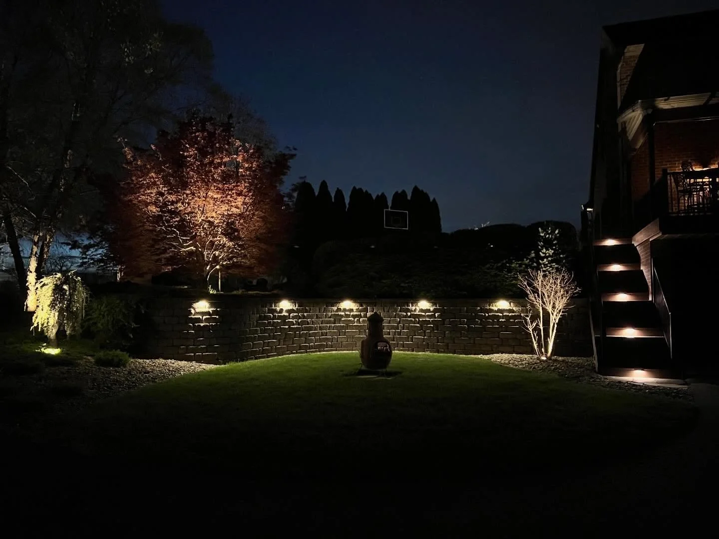 Interested in brighting up your beautiful landscape or just accent your house. We do offer lighting to beautify your home once the sun goes down. We offer the top of the line in lighting: cast-lighting, WAC, Kichler lighting fixtures, the transformer