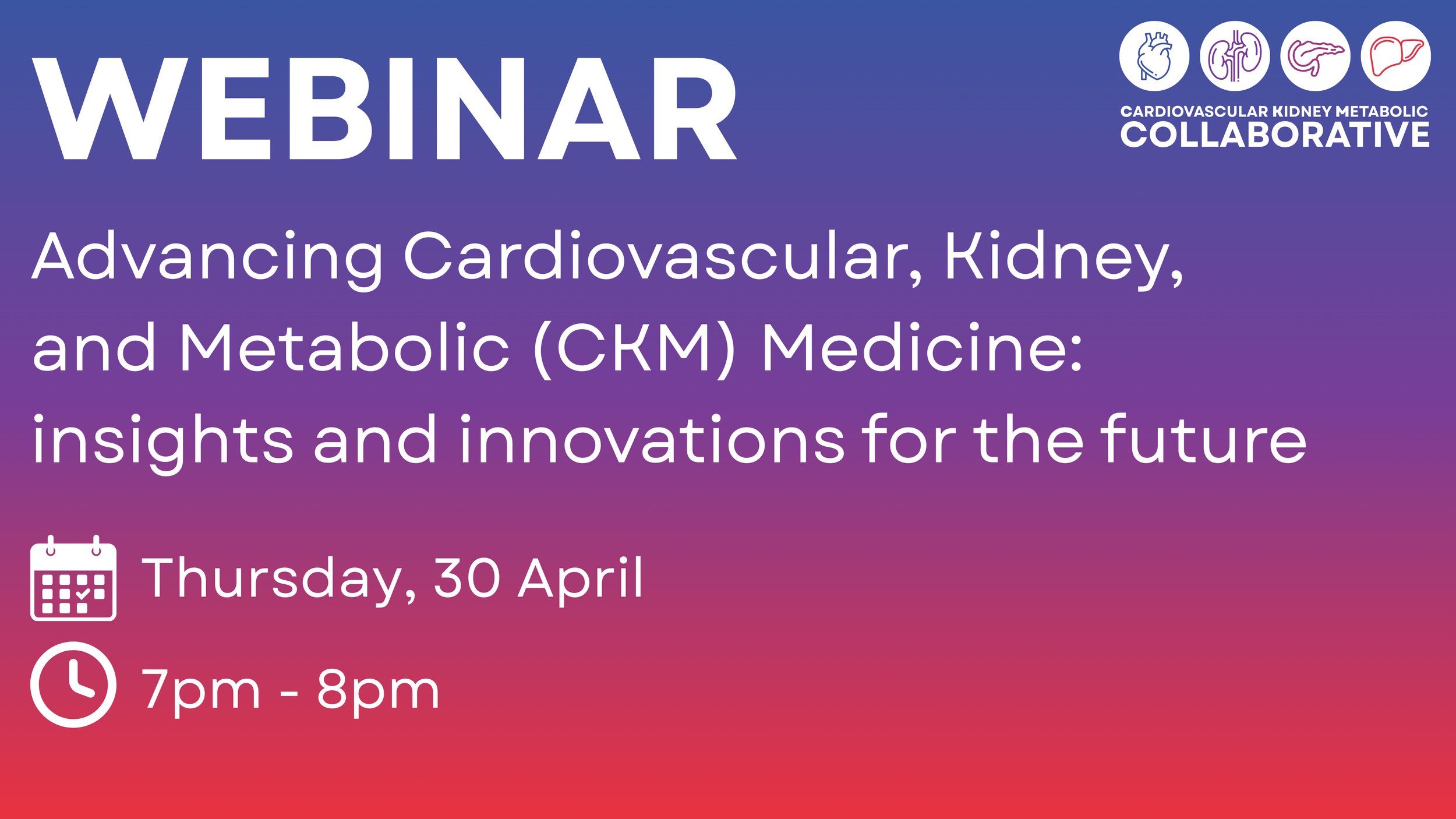 Webinar to launch new network improving cardiovascular, kidney and metabolic care