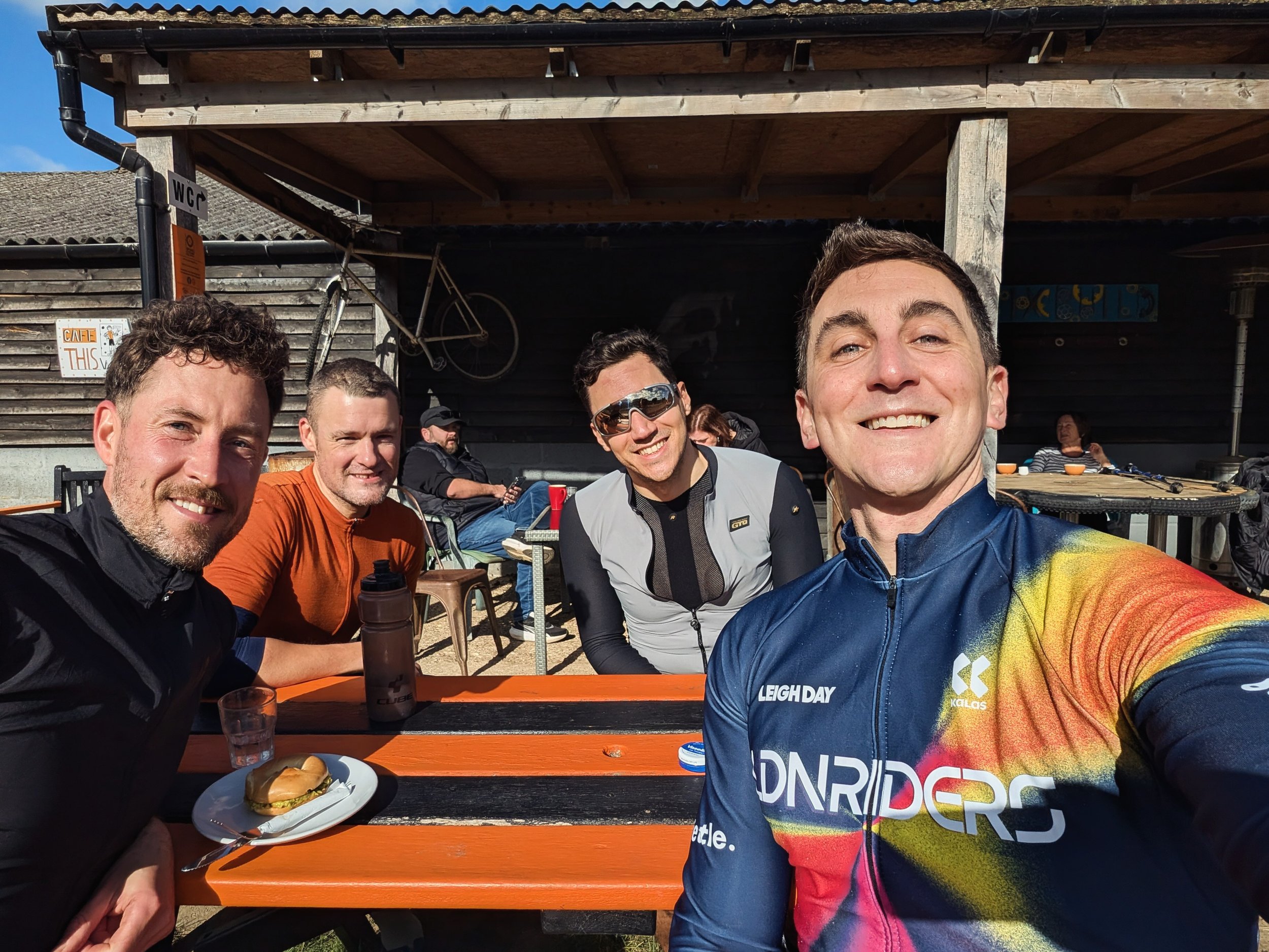 The wheels keep turning in all conditions 🌦️ 🥶 
We&rsquo;ve been out in force this month, modelling the LDN RIDERS Winter Kit in style ⚡️
And members can check out our club shop for subsidised gear and additional discounts!
Jerseys and jackets ✅ 
B