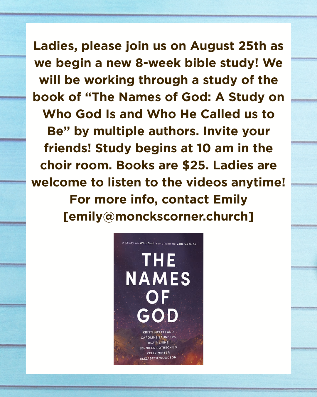 The Names Of God Book Study