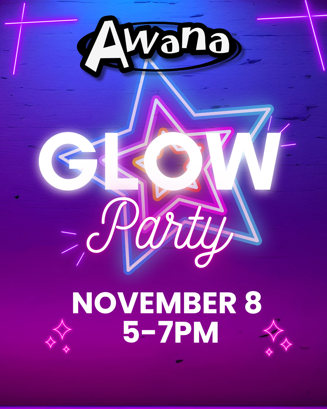 AWANA Glow in the Dark Night!