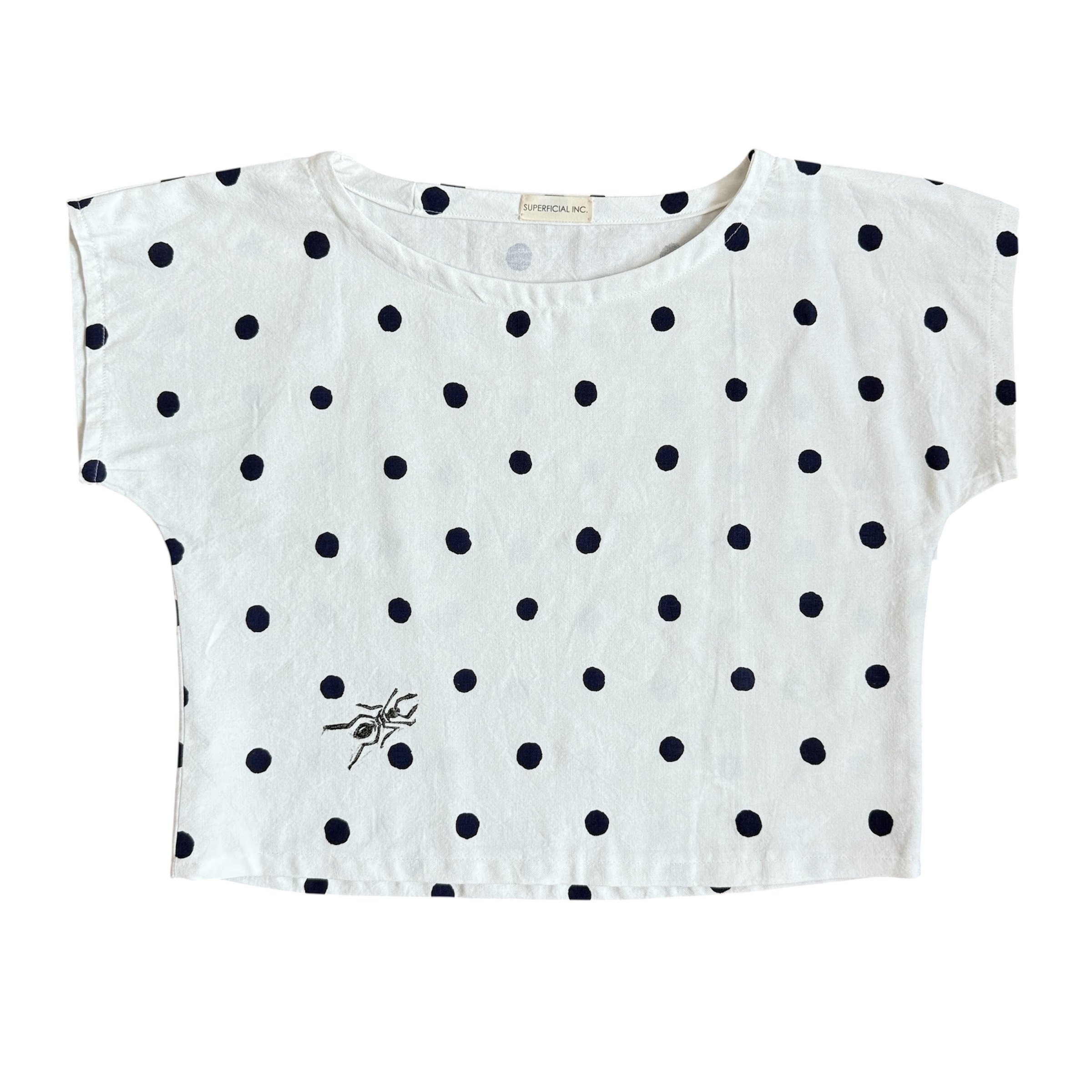 Polka-dot Ant Print Top