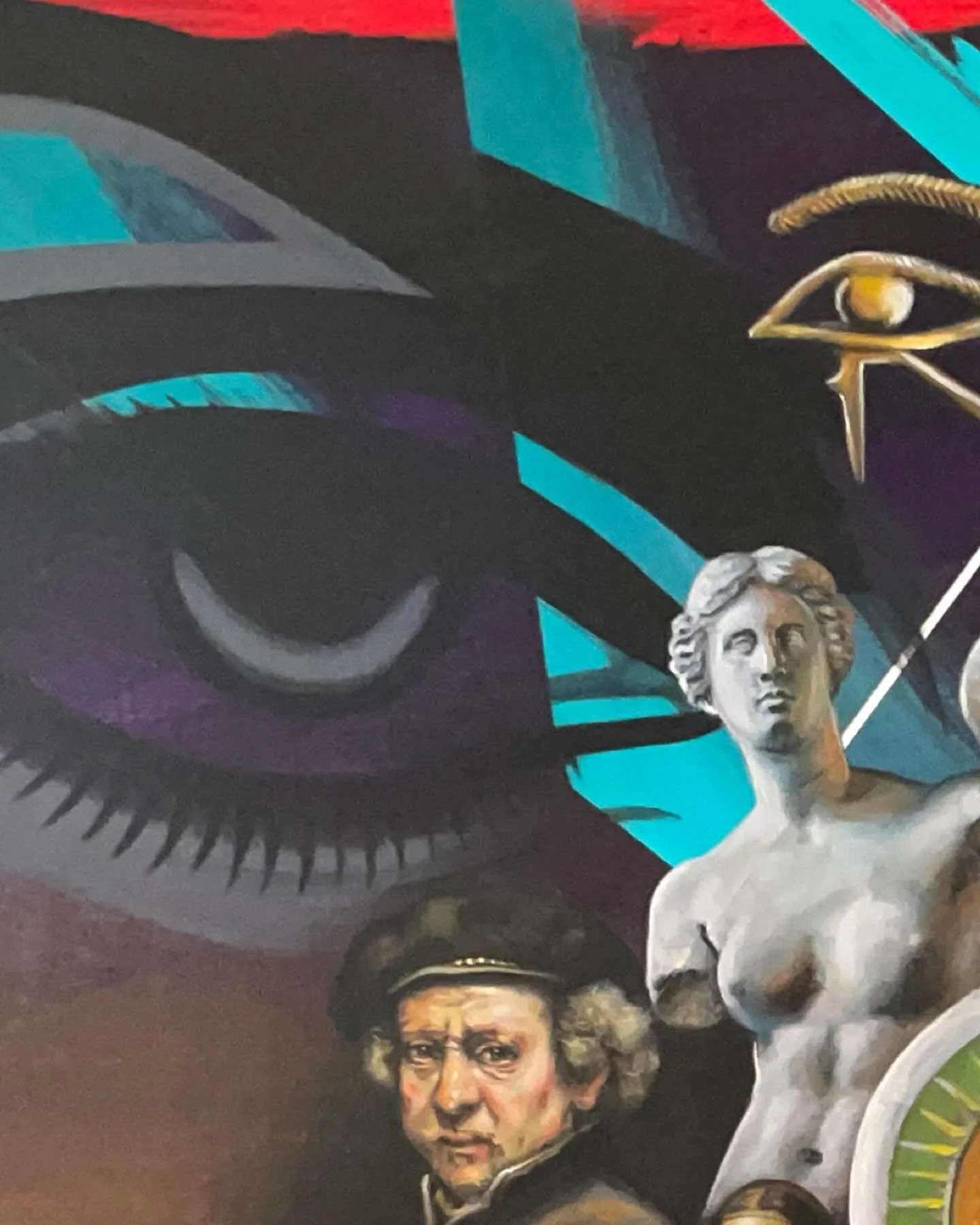 &ldquo;So What is Art Anyway?&rdquo;
Acrylic on Canvas, 40&rdquo; x 60&rdquo;
&bull;
#whatisart #painting #surrealism #contemporaryart #artist painter 
&bull;
@htwtr