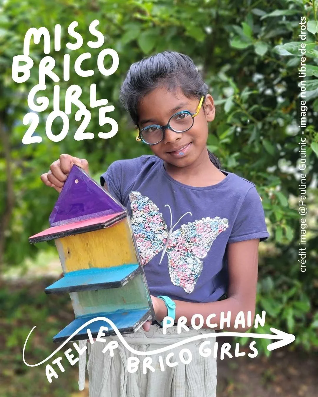 🛠 Les femmes &amp; le bricolage, ce n'est pas que la d&eacute;co, les couleurs et les paillettes ! 
💪 C'est aussi se sentir l&eacute;gitime, &agrave; l'aise et sereine avec les outils ! 

😍 Voil&agrave; une miss brico girls de 9 ans qui manie la s