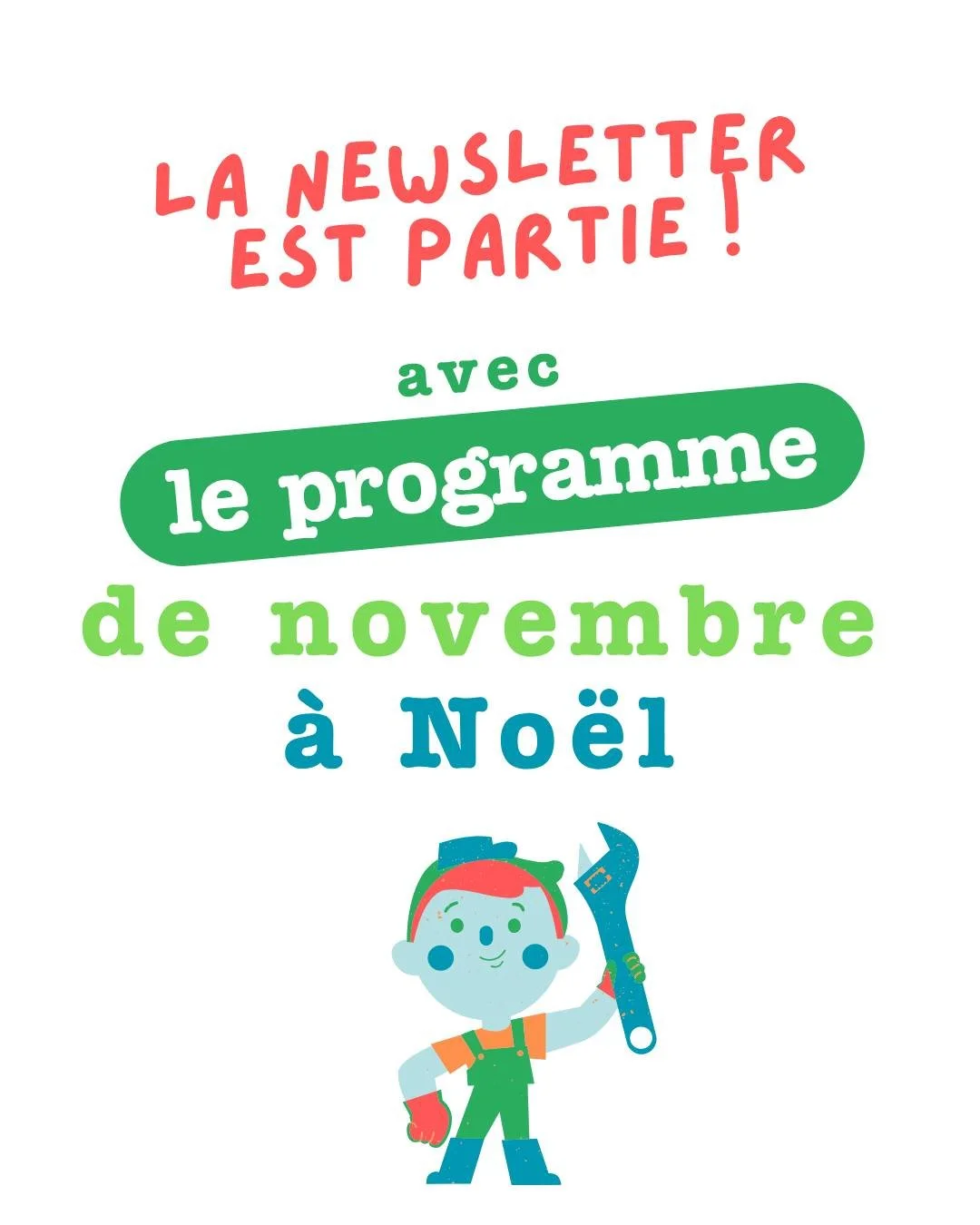 😵&zwj;💫 A&iuml;e a&iuml;e a&iuml;e on pense d&eacute;j&agrave; &agrave; No&euml;l ! 

👉️ D&eacute;couvrez nos propositions d'ateliers jusqu'&agrave; fin d&eacute;cembre dans notre newsletter. 
📩 Abonnez-vous sur notre site internet, et on vous l'