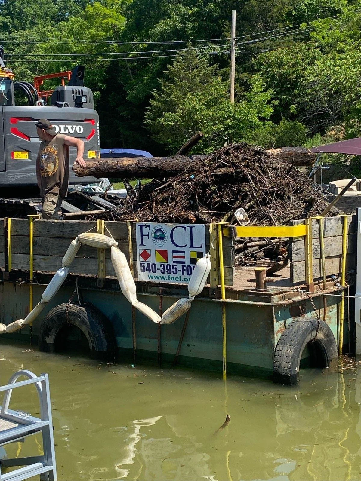 FOCL Removes 4,785 Tons of Debris from Claytor Lake in 2024 Cleanup Effort