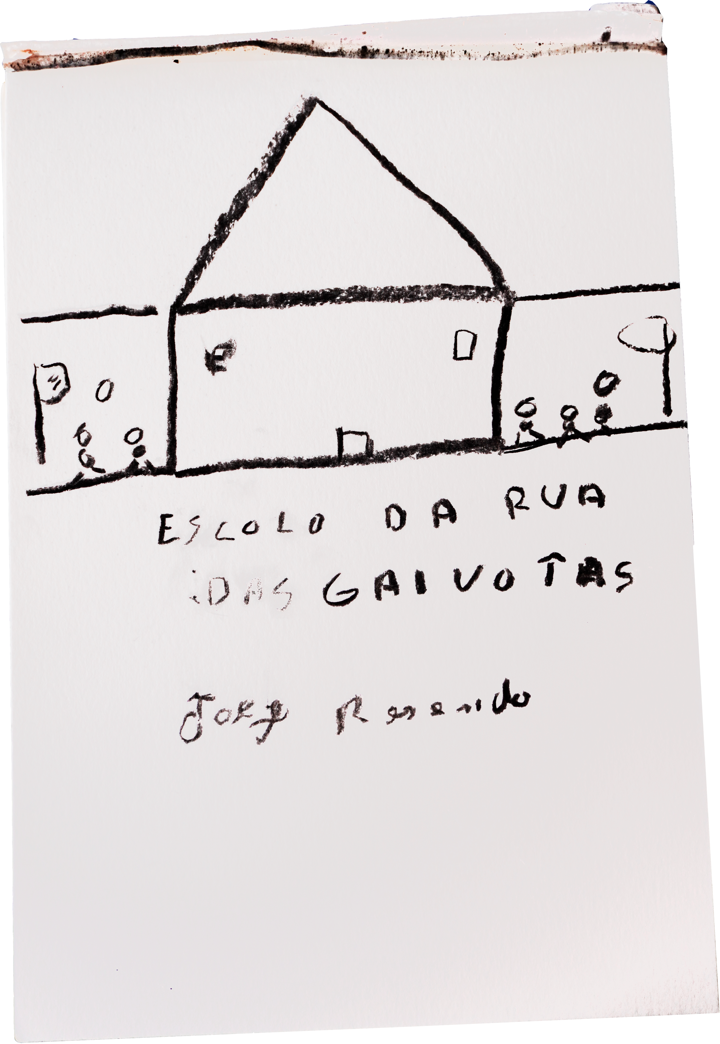 Desenho de  Jorge Resendo , da Escola da Rua das Gaivotas, em Lisboa.