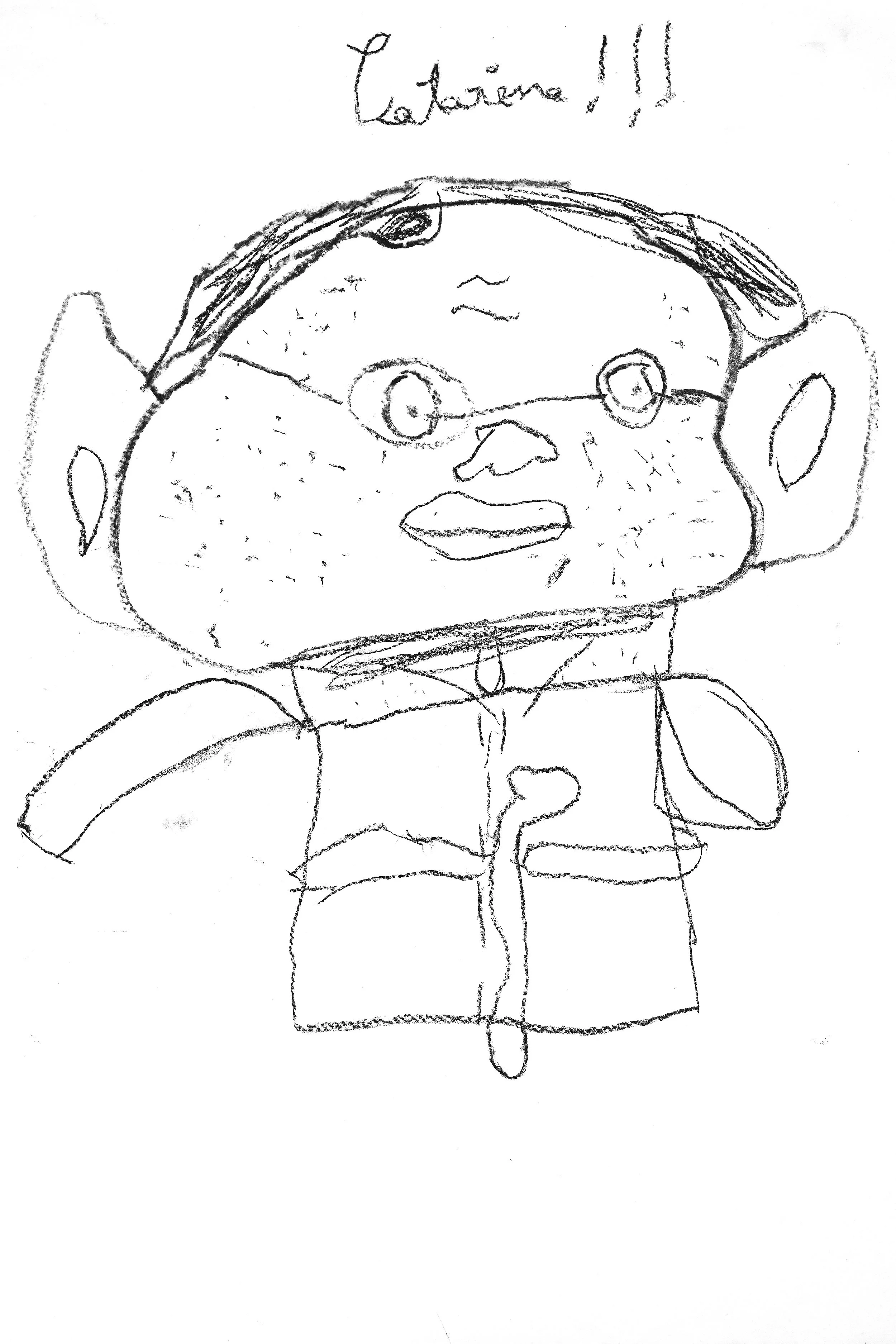 Retrato de Catarina Silva desenhado por Rodrigo