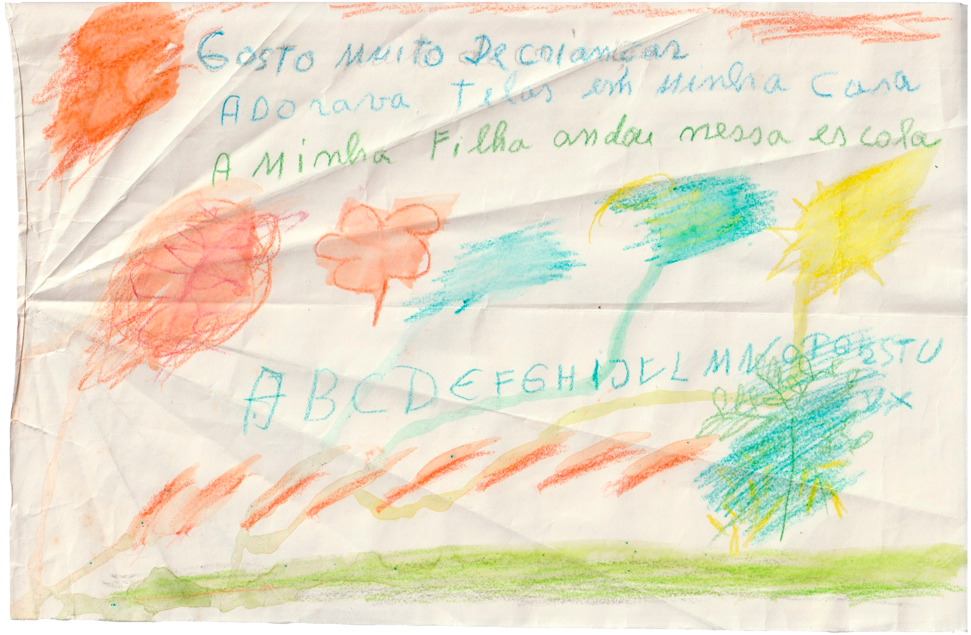 Avião de papel ilustrado por  Palmira Filipe .