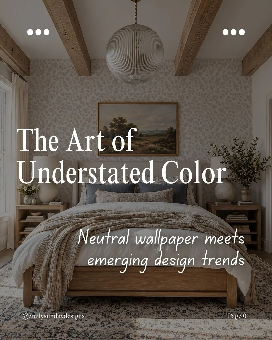 Understated color doesn&rsquo;t have to mean understated personality. 🤎

From Soft Scandinavian and Modern Heritage to Bold Earthy Bohemian and Eclectic Vintage, neutral wallpaper can take on so many different personalities.

With subtle color, rich