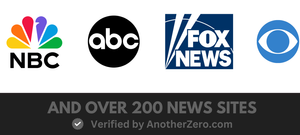 Media recognition graphic featuring NBC, ABC, Fox News, and CBS logos.