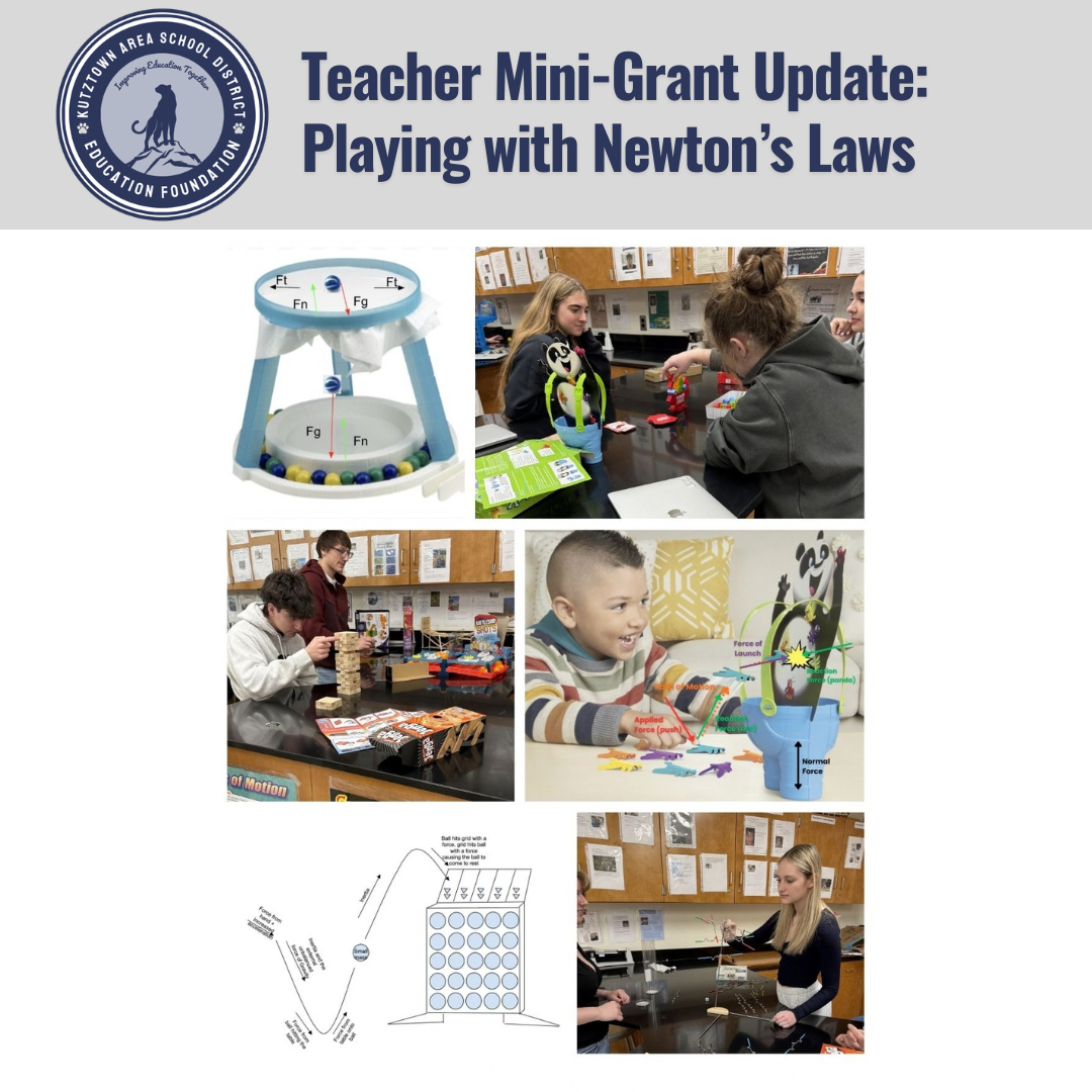 Teacher Mini-Grant Update: Playing with Newton’s Laws