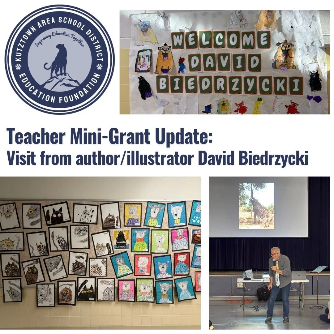 Teacher Mini-Grant Update: Visit from author/illustrator David Biedrzycki