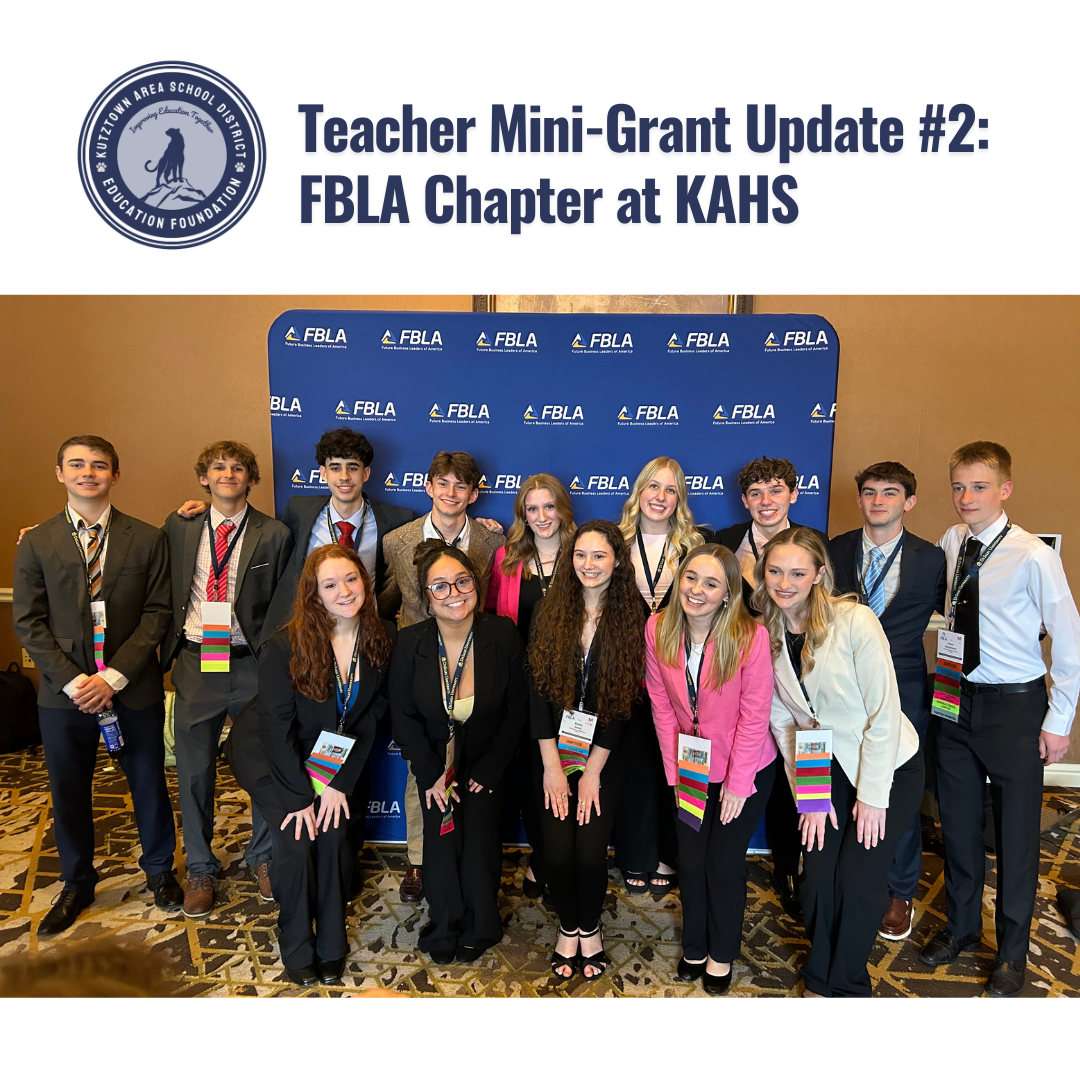Teacher Mini-Grant Update #2: KAHS Chapter of Future Business Leaders of America