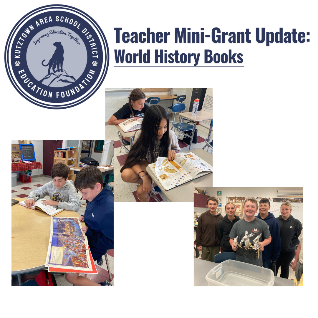 Teacher Mini-Grant Update: World History Books 