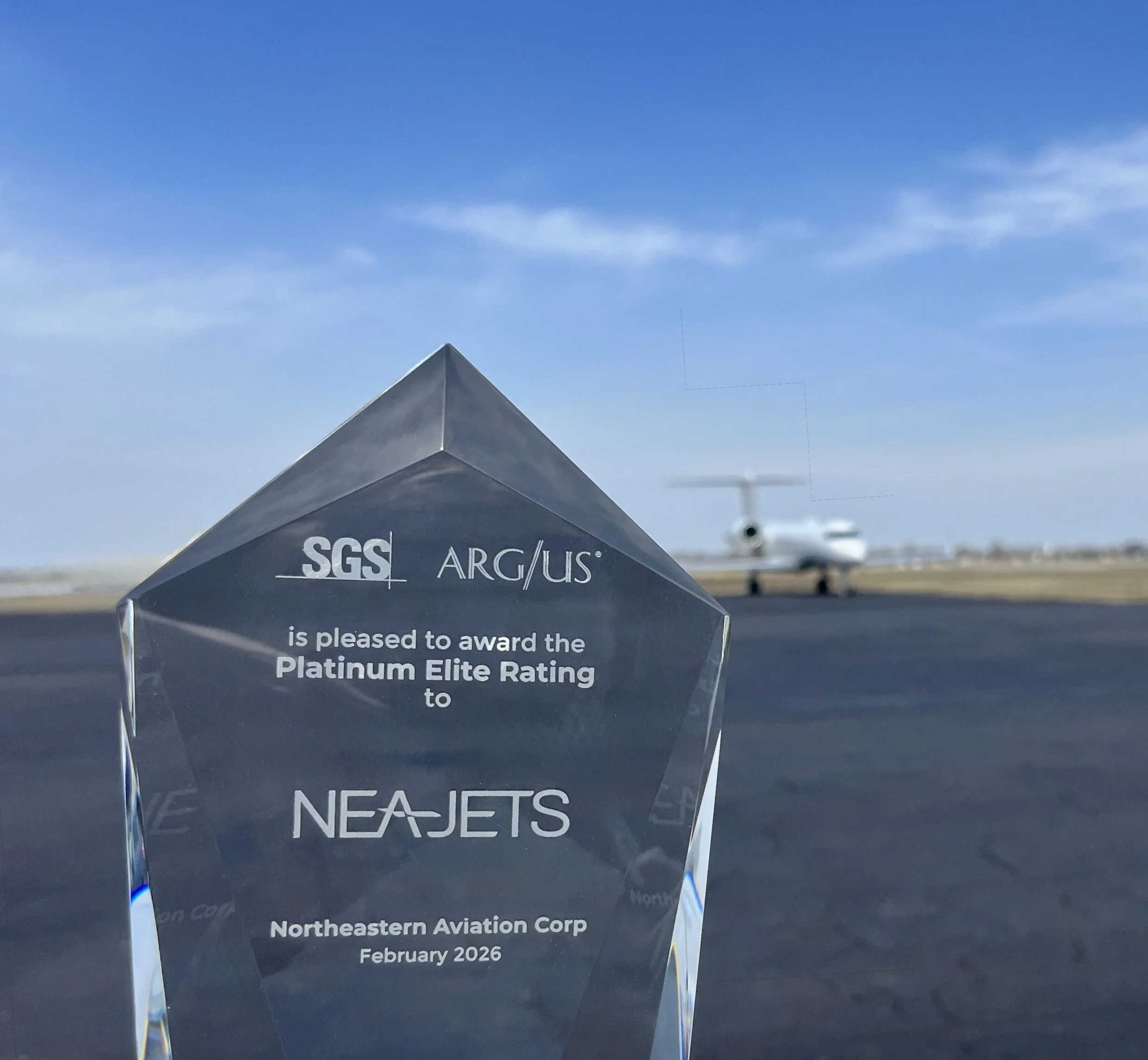 NEAJETS Earns ARGUS Platinum Elite Certification, Joining Top 2% of U.S. Part 135 Operators