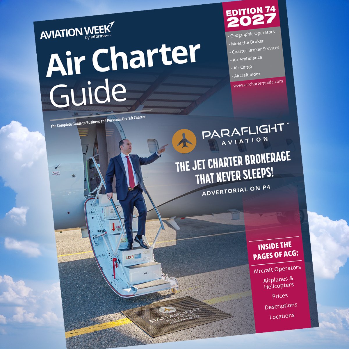 The Air Charter Guide's 40 Year Print Edition and How Air Ambulance Brokerage ParaFlight and Founder Sim Shain Took Wing
