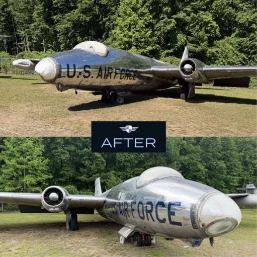 RealClean Aircraft Detailing Supports Preservation of Historic Martin RB-57A Canberra and F-14 at New England Air Museum