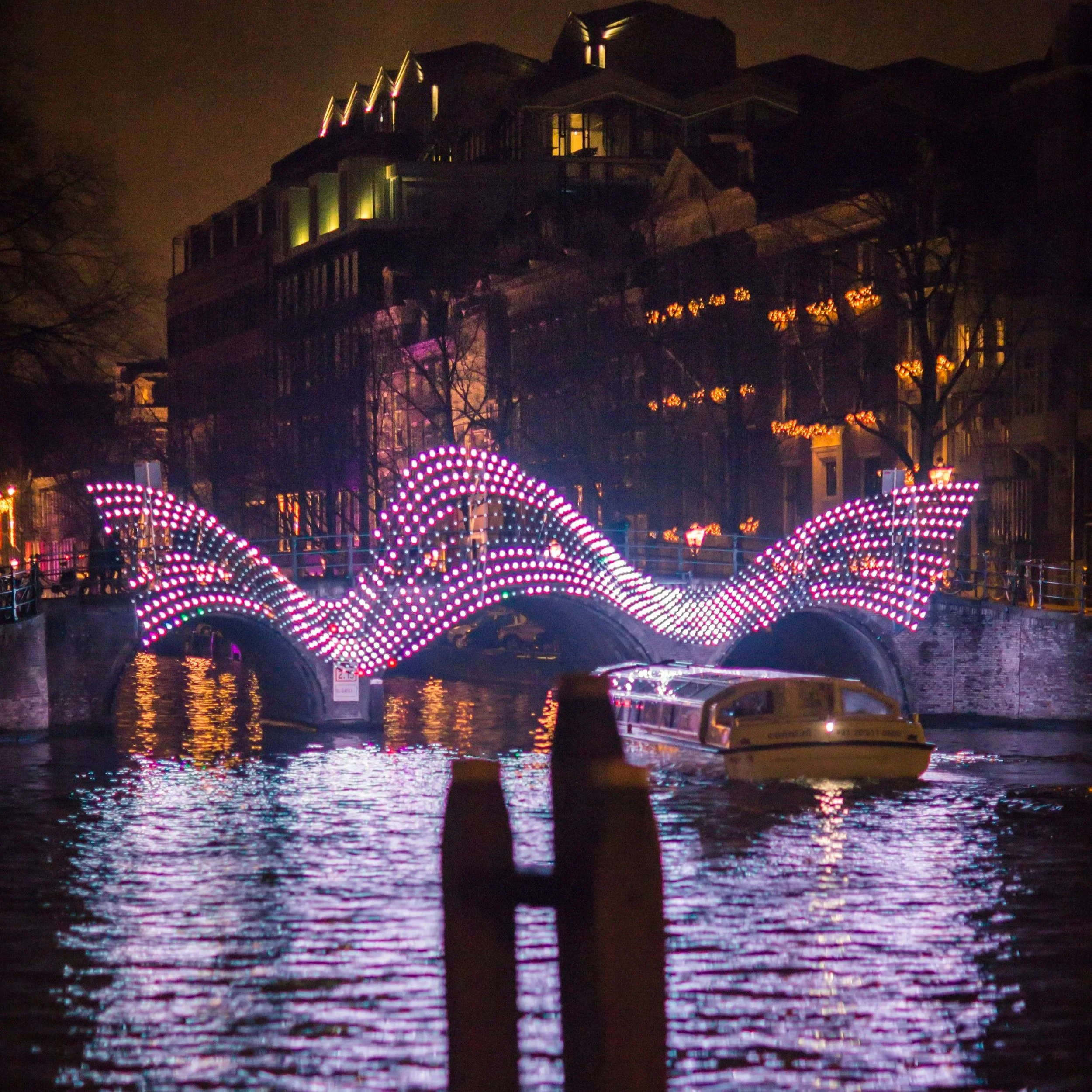 Amsterdam Light Festival: Fifteen Winters on the Canals
