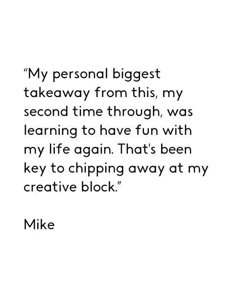 testimonial for the artists's way course