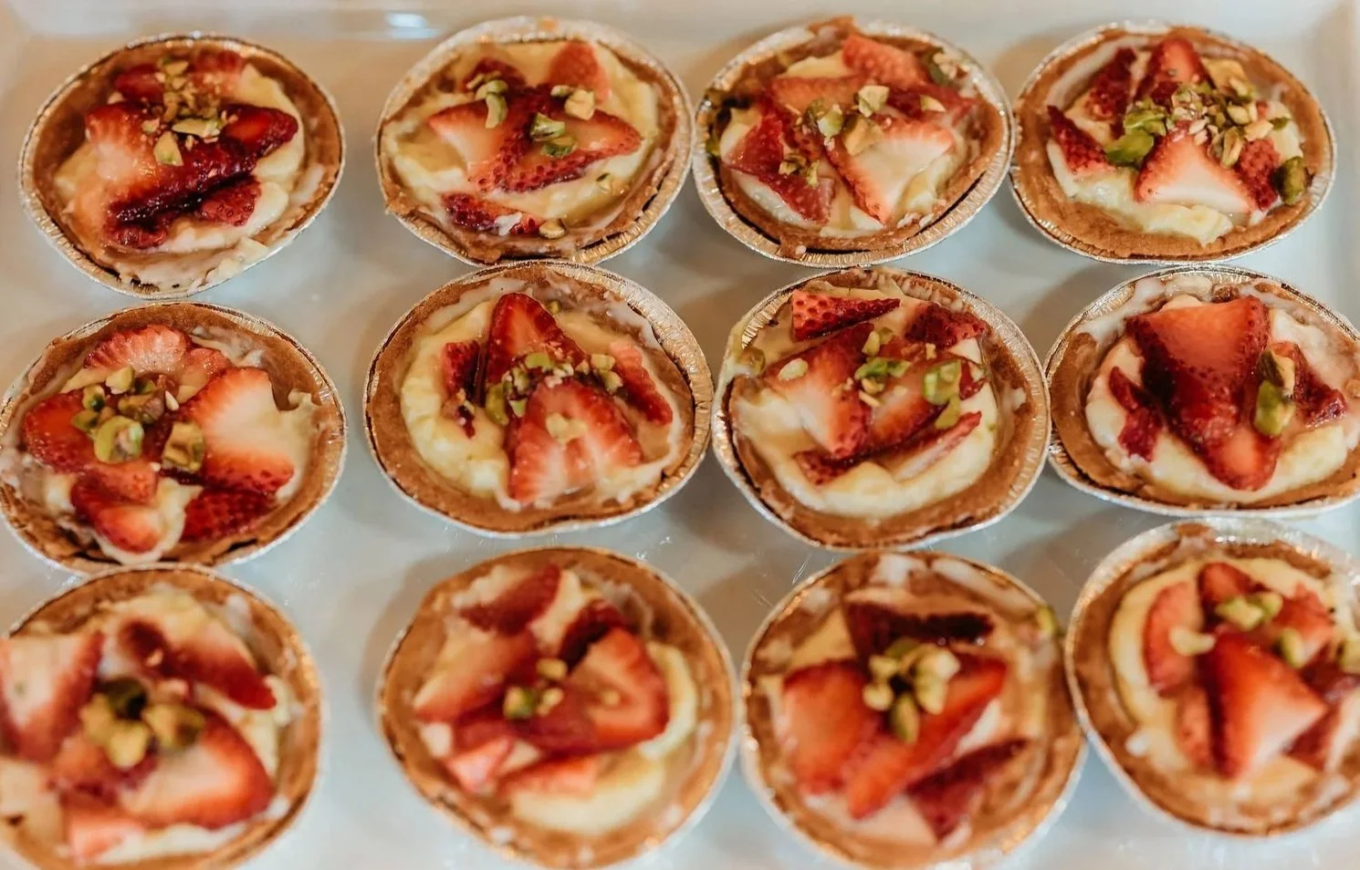 photo of fruit pastries on a platter