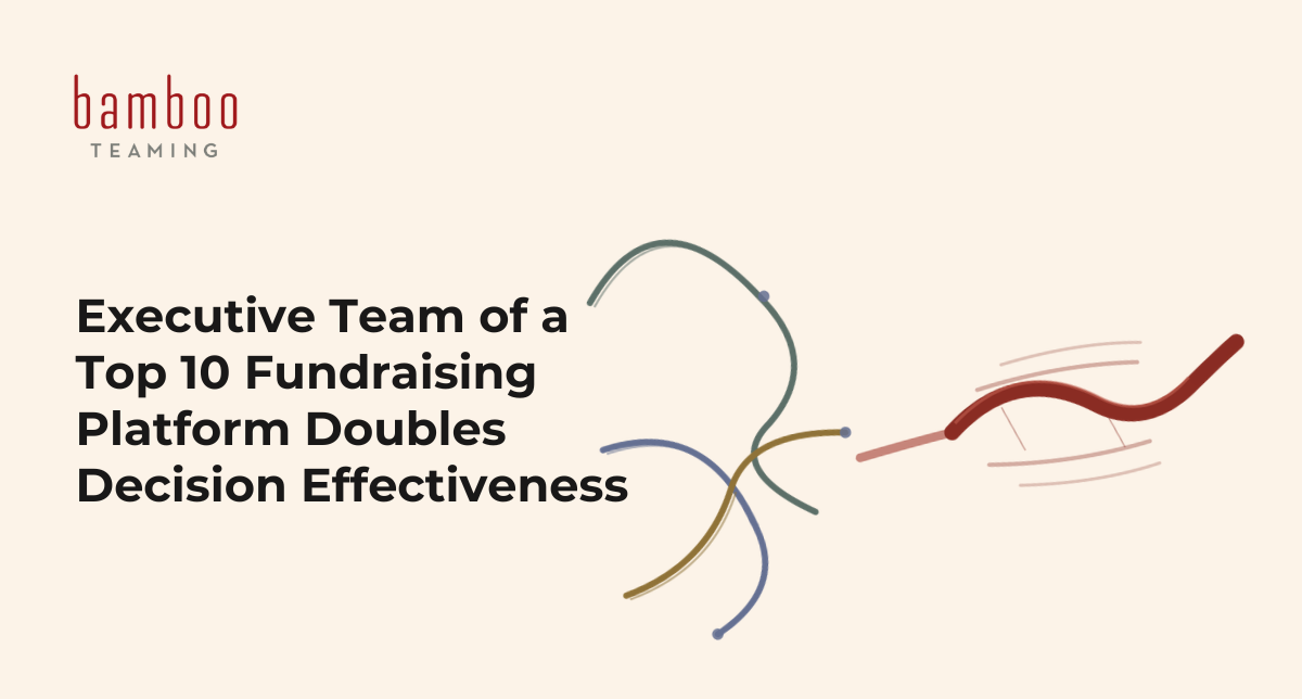 From “Discussion” to Decisions: How We Helped the Executive Team of a Top 10 Fundraising Platform Double Decision Effectiveness