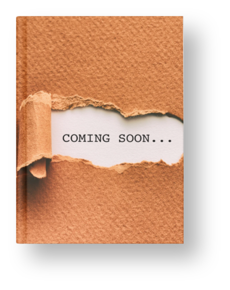 book cover with coming soon label