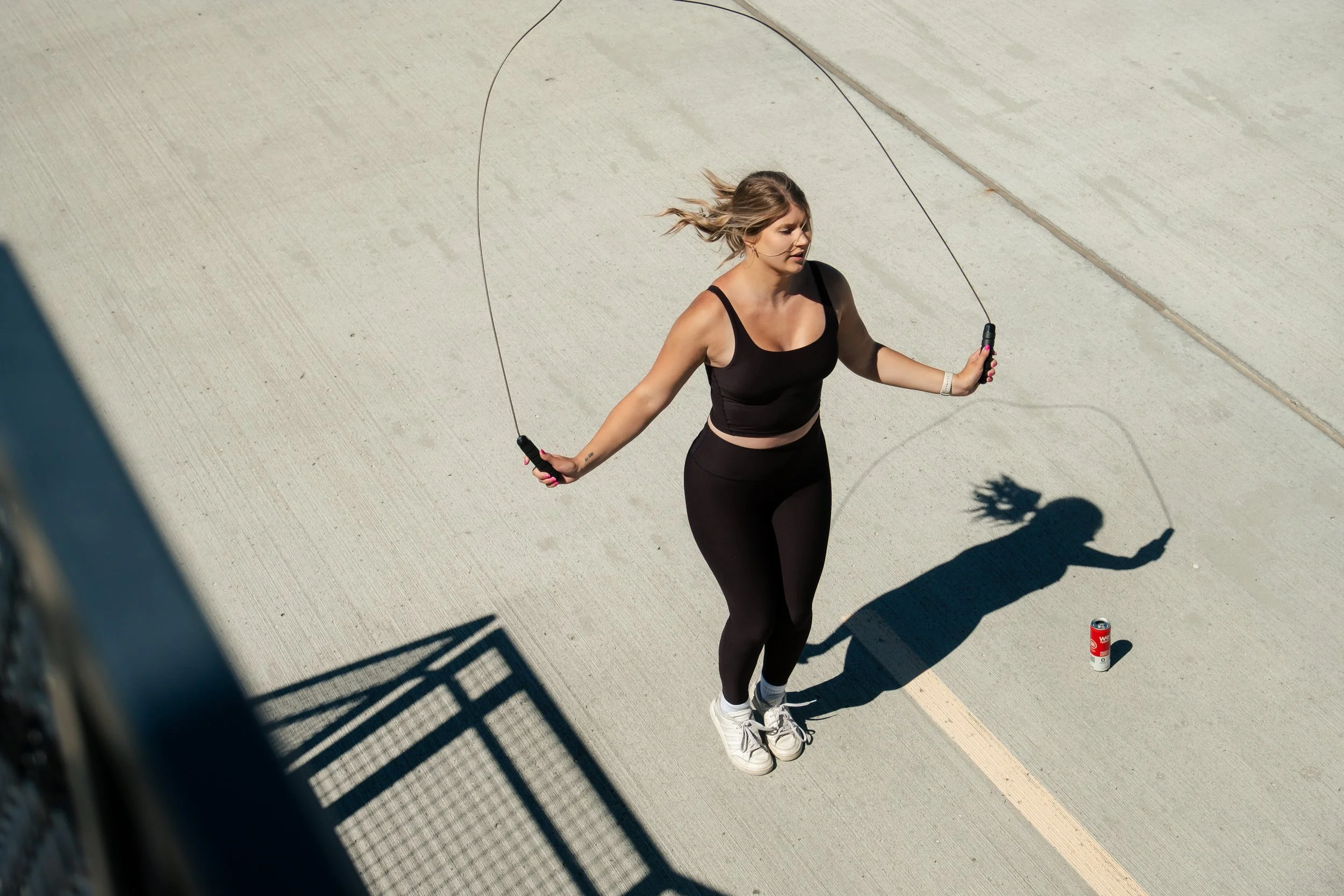 Woman doing jumprope