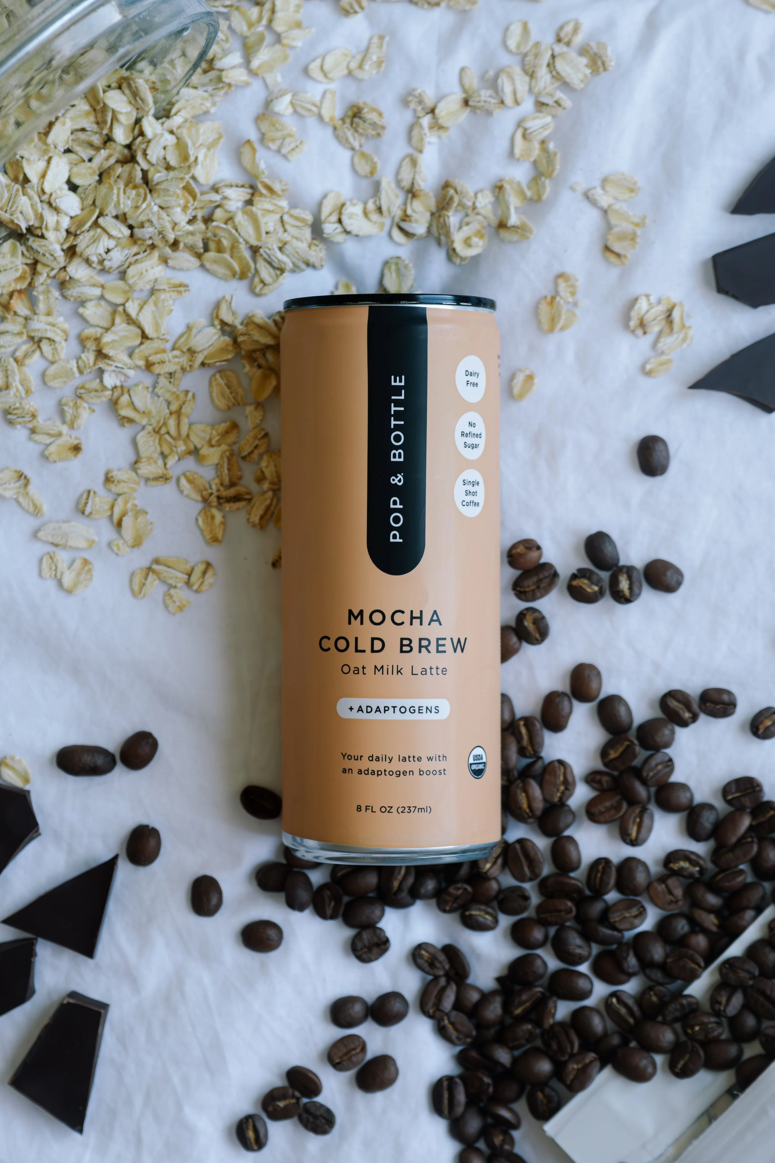Pop & Bottle mocha cold brew drink.