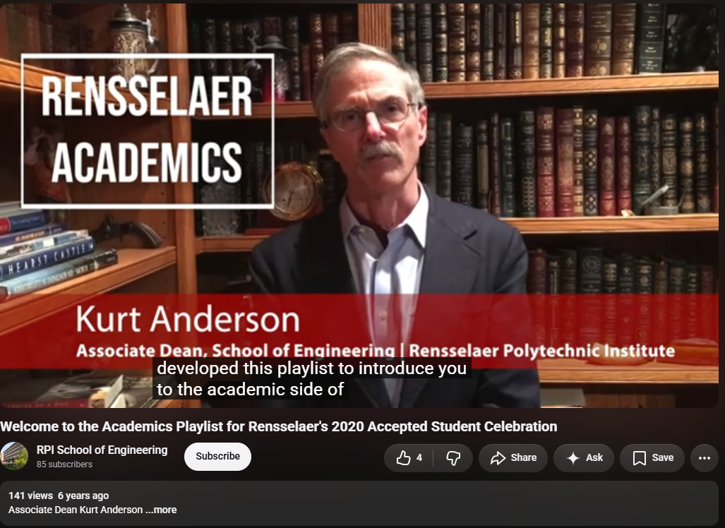 SoE Academics Youtube Playlist