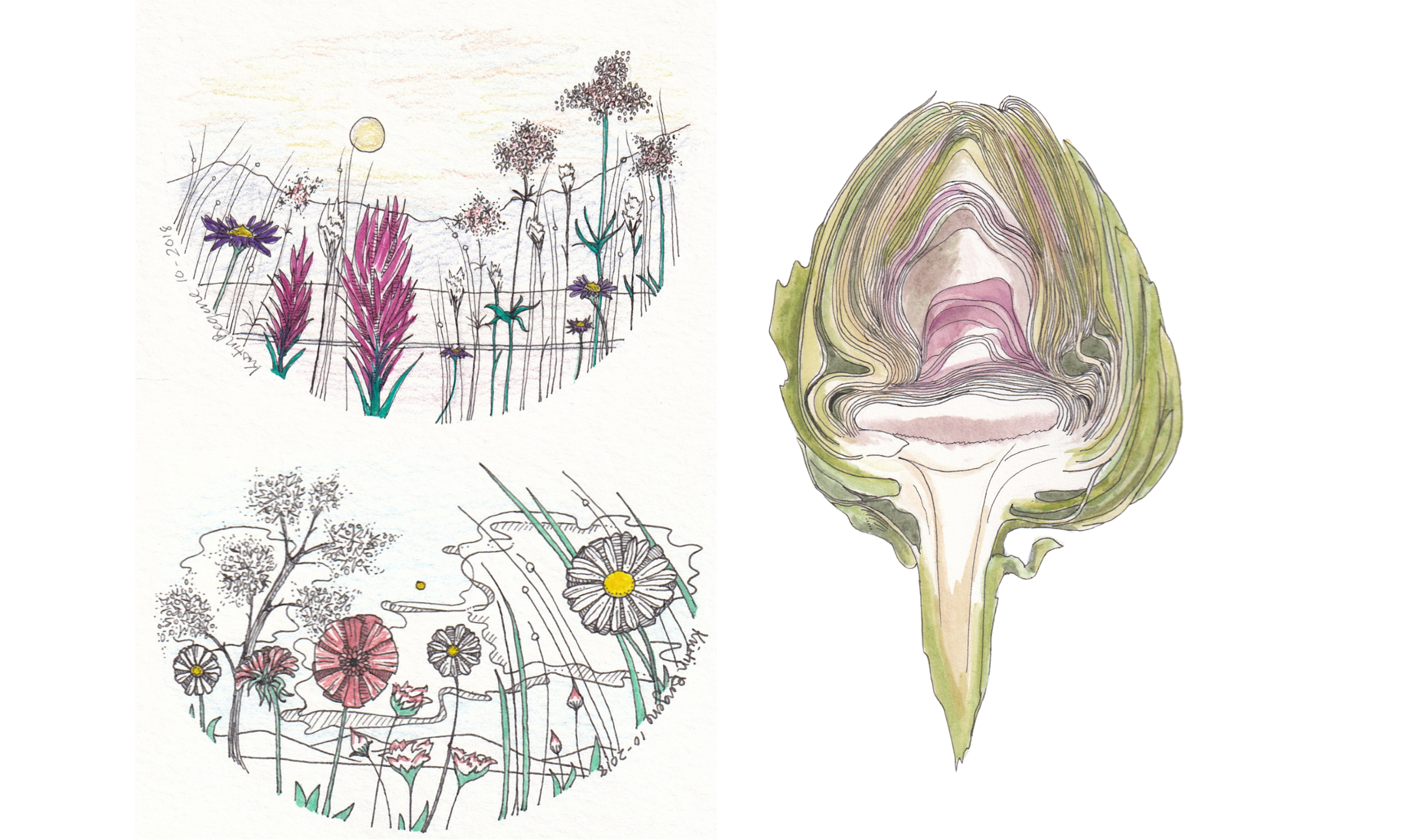 Medium: Ink, Marker, Watercolor