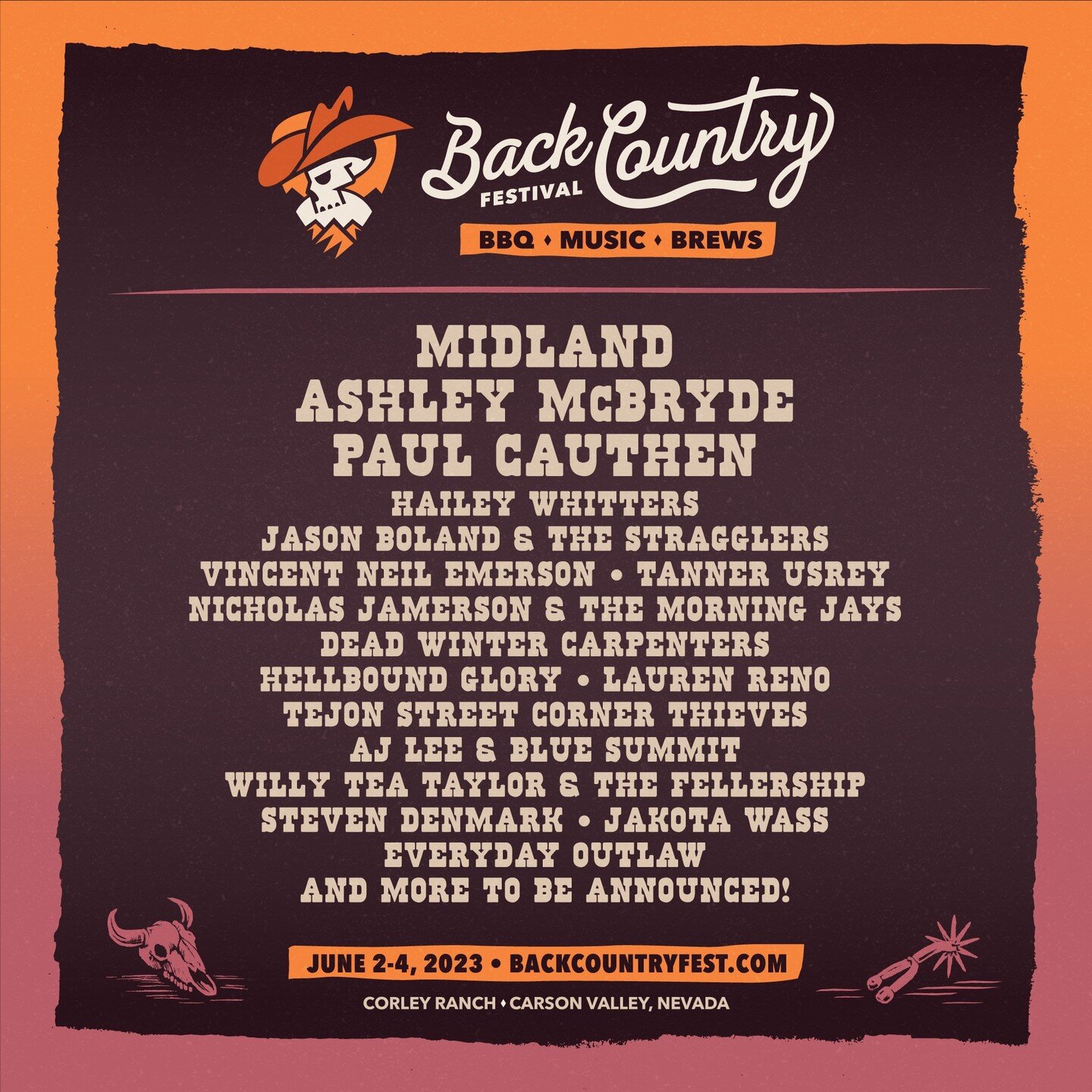 The @backcountryfest line-up is off the rails, and having it in our own backyard is a game-changer for entertainment in the area. We're pumped to have been approached by the festival organizers to provide visual badassness to include, branding, logo,