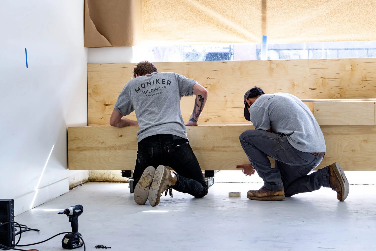 Moniker Building in progress commercial interior design