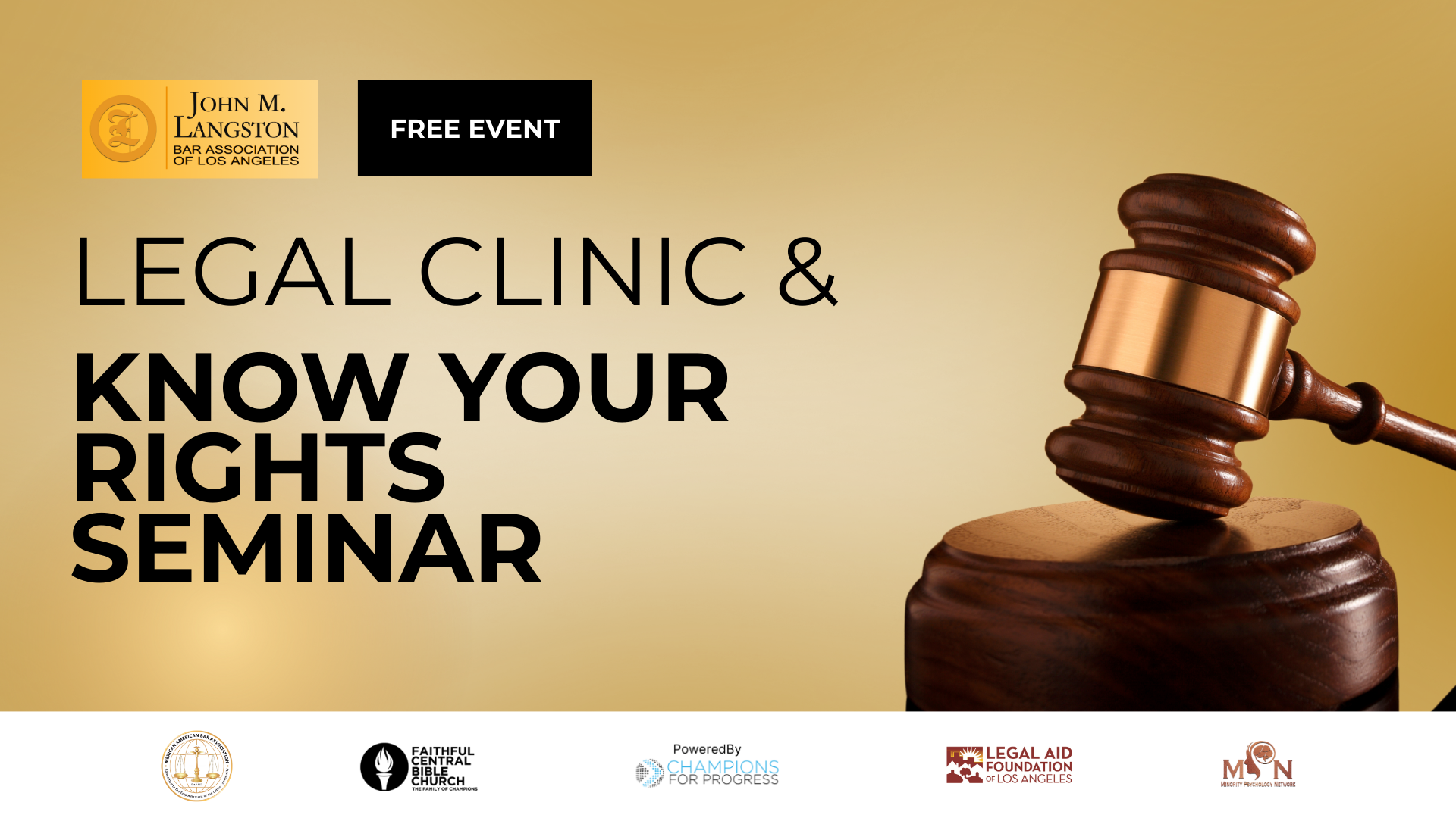 Legal Clinic & Know Your Rights Seminar