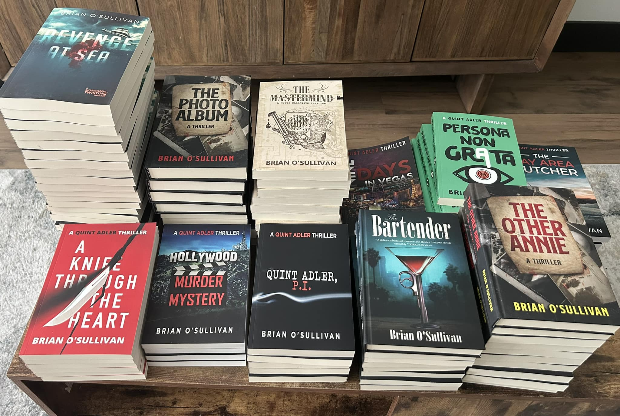 Brian D O'Sullivan Book Pile
