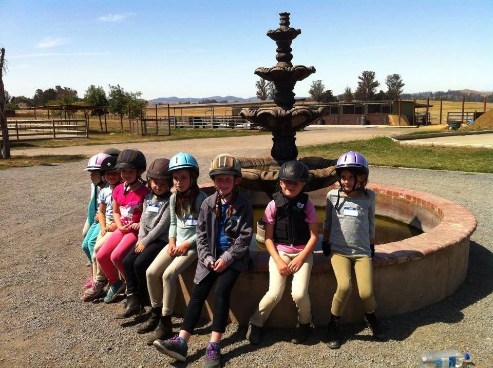 Horse riding summer camp at Strides Riding Academy in Petaluma.