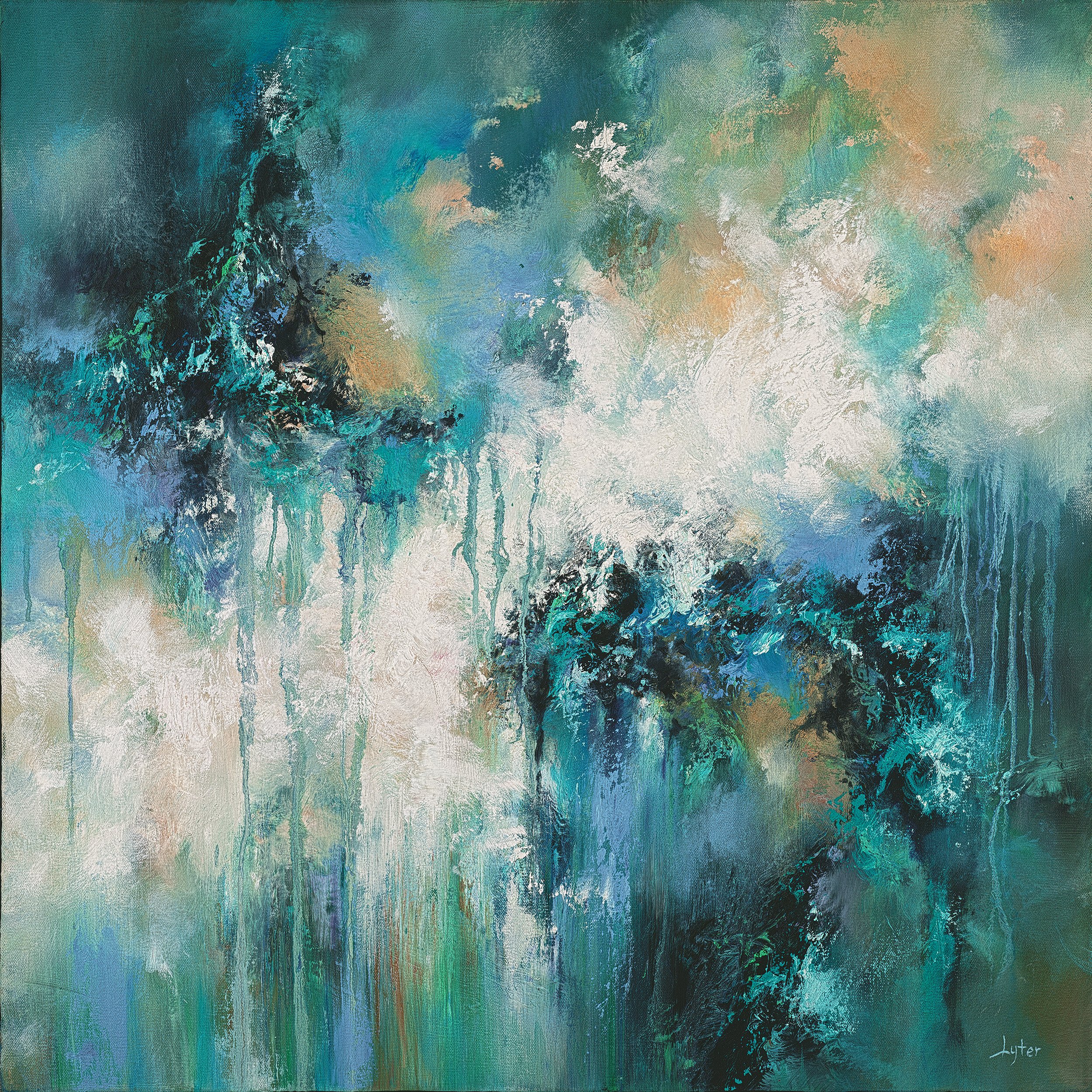 Always And Never The Same 30 x 30" oil on canvas