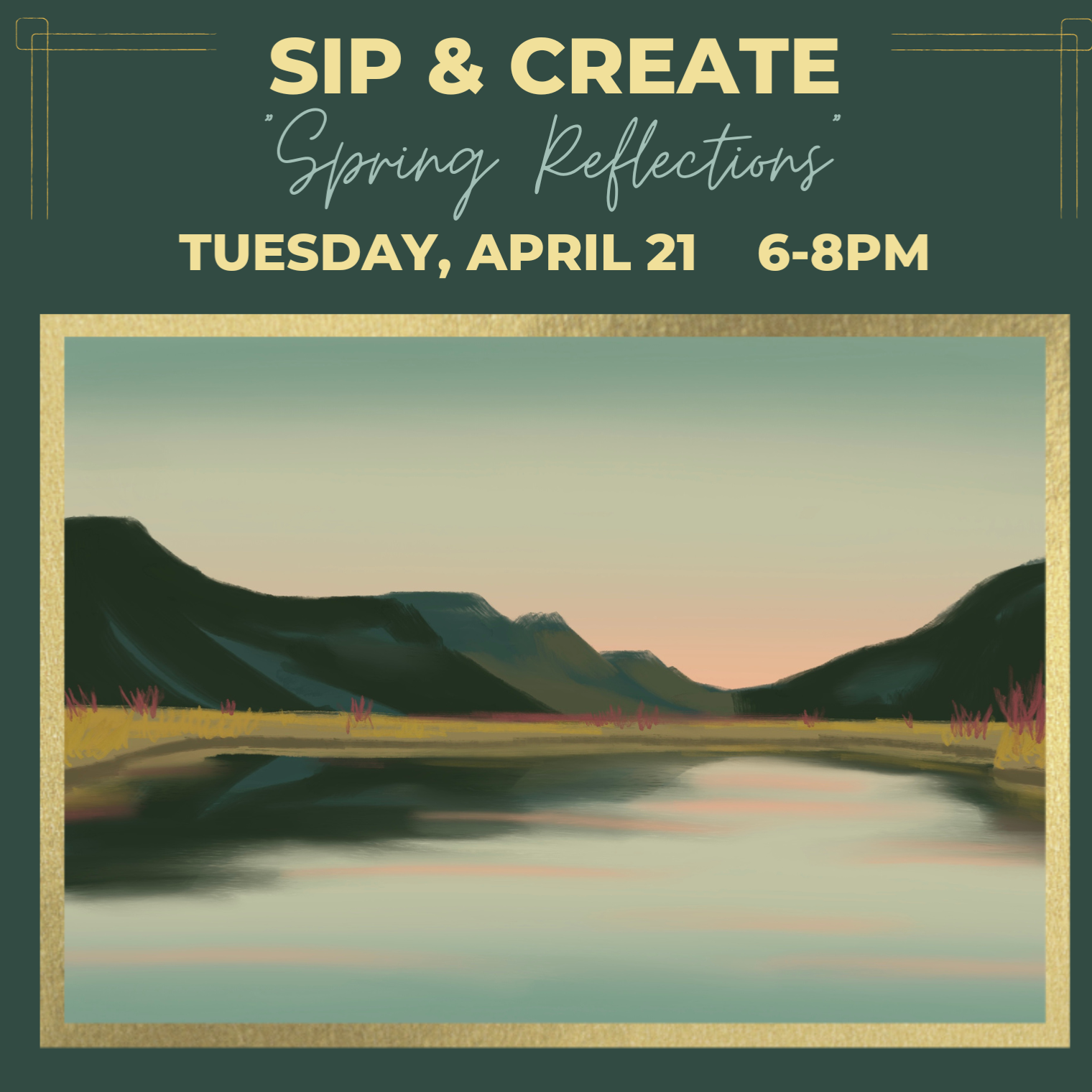 Sip and Paint Acrylic Class