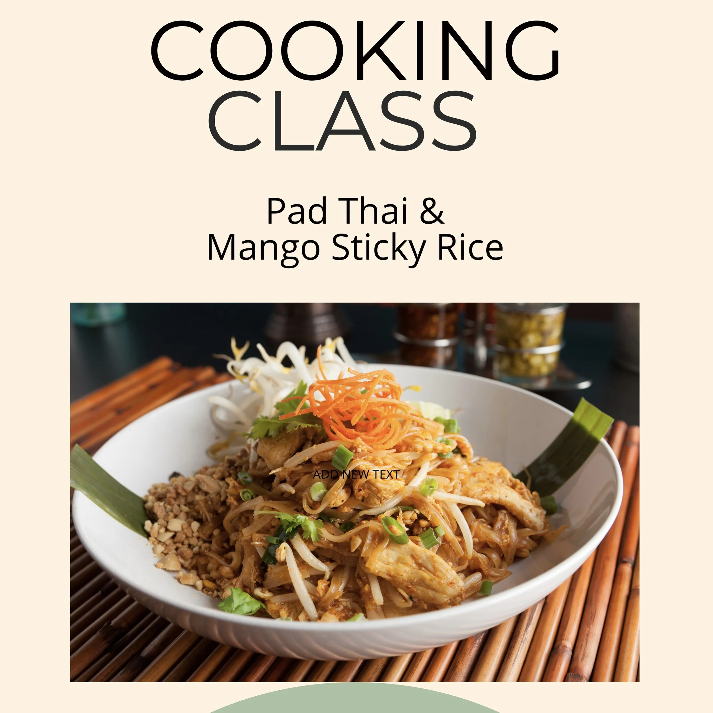 Cooking Class -Pad Thai