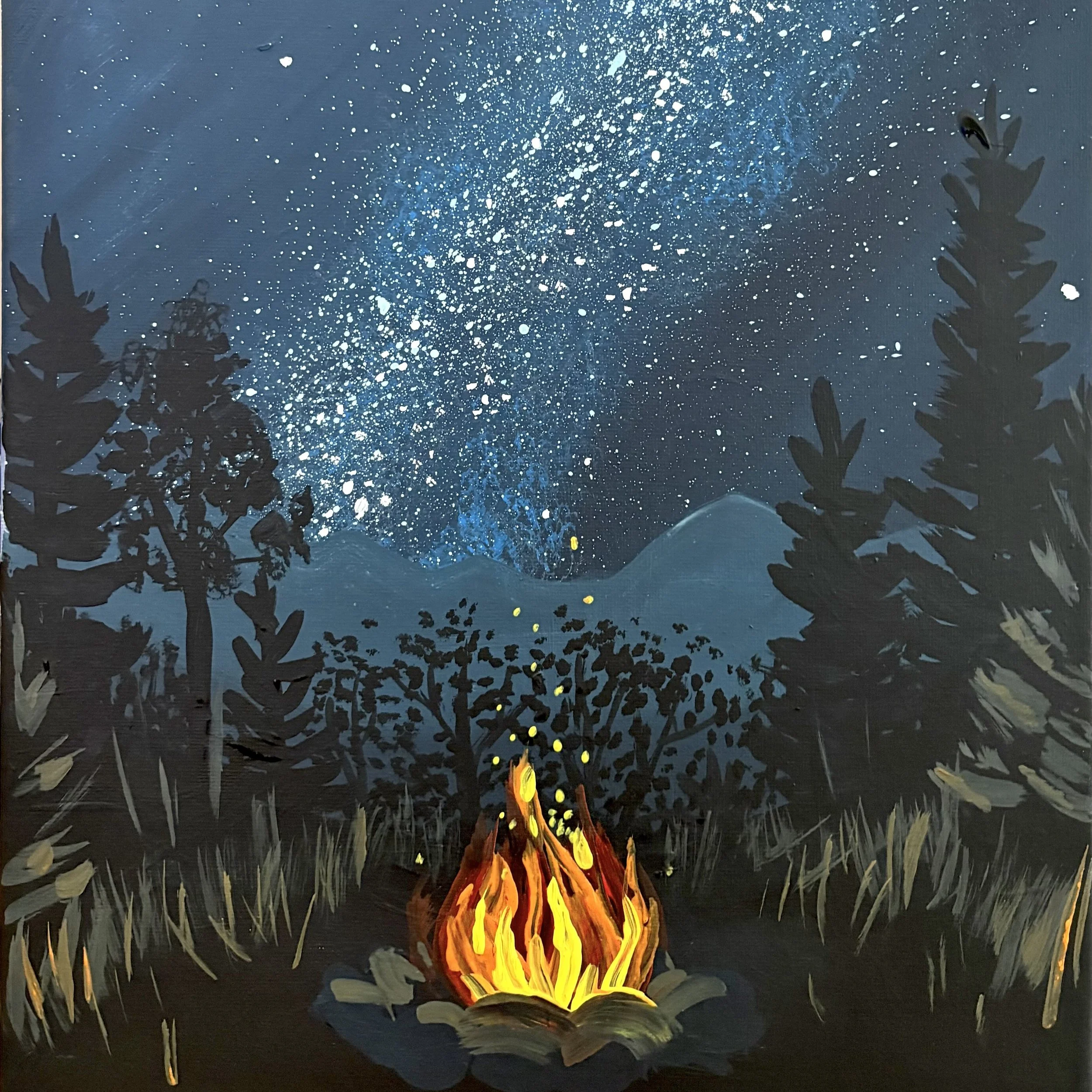 Sip and Paint acrylic class