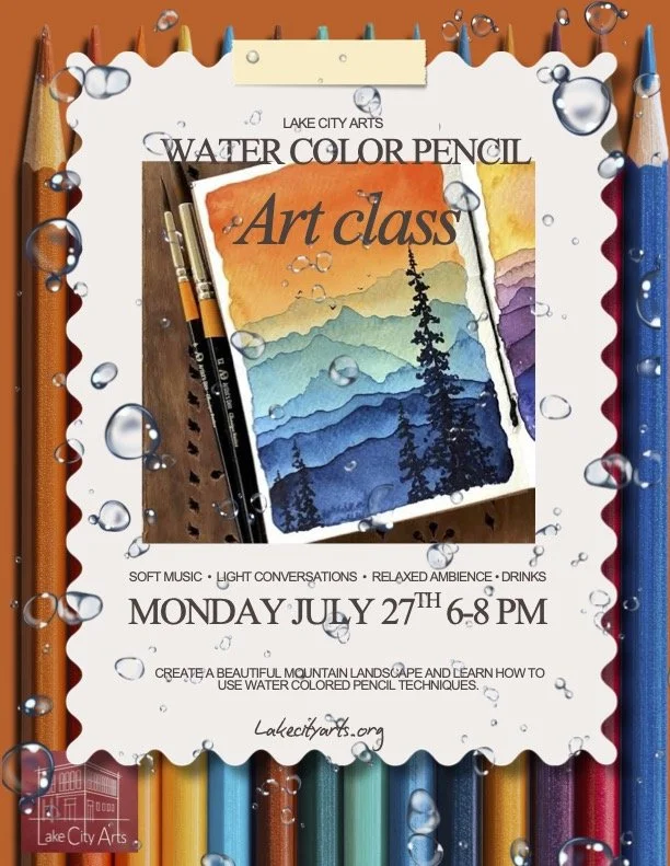 Drawing with watercolor pencils