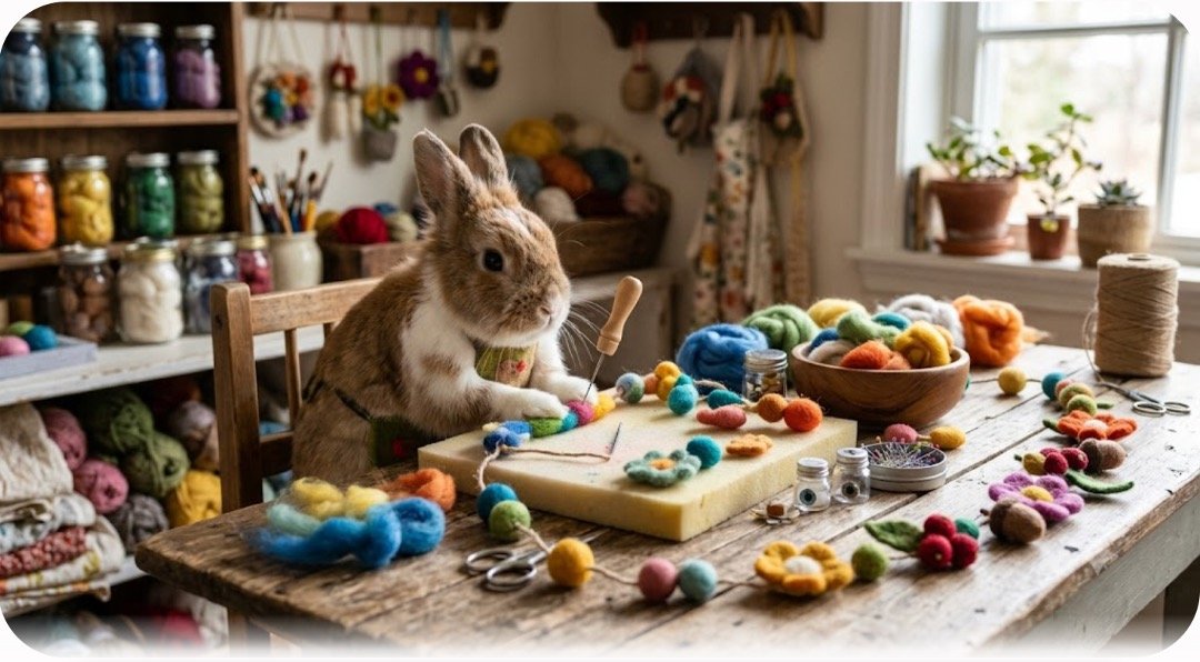 Felting Garlands, extra class