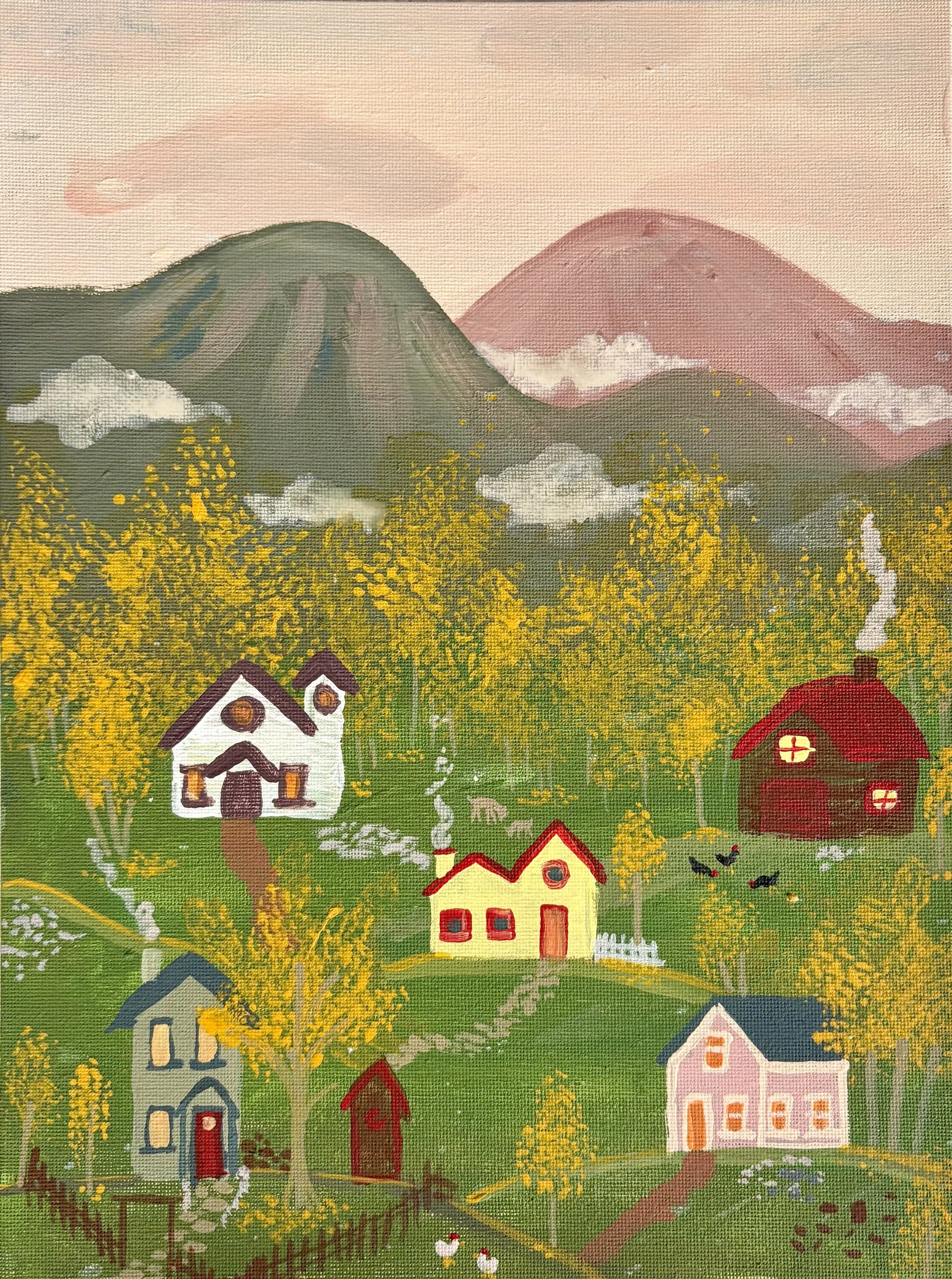 Cozy Little Town: Sip and Paint