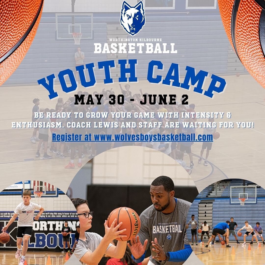🏀WKHS Boys Basketball Camp🏀
Camp is a month away!
✏️Register now on our website!
🔗Link is in our Bio